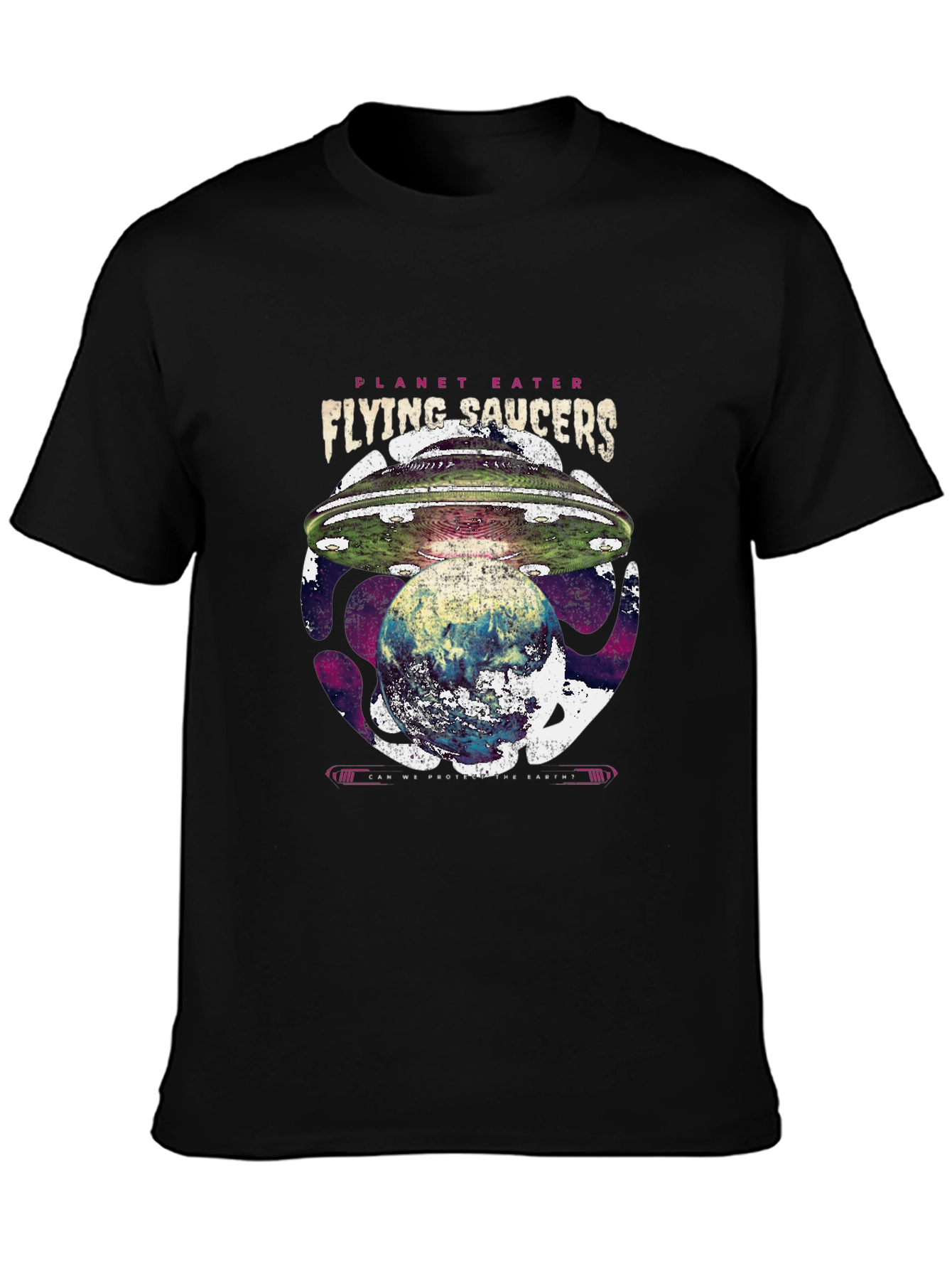 Planet Eater UFO T-Shirt - Flying Saucers Graphic Tee