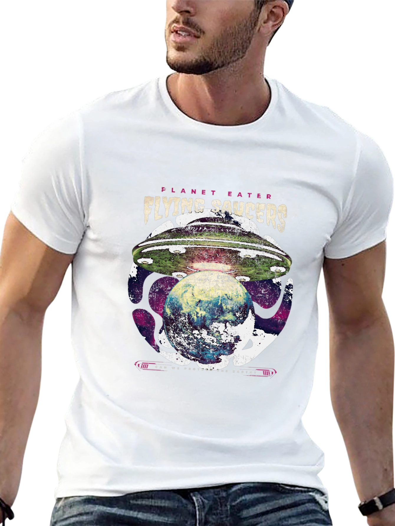 Planet Eater UFO T-Shirt - Flying Saucers Graphic Tee