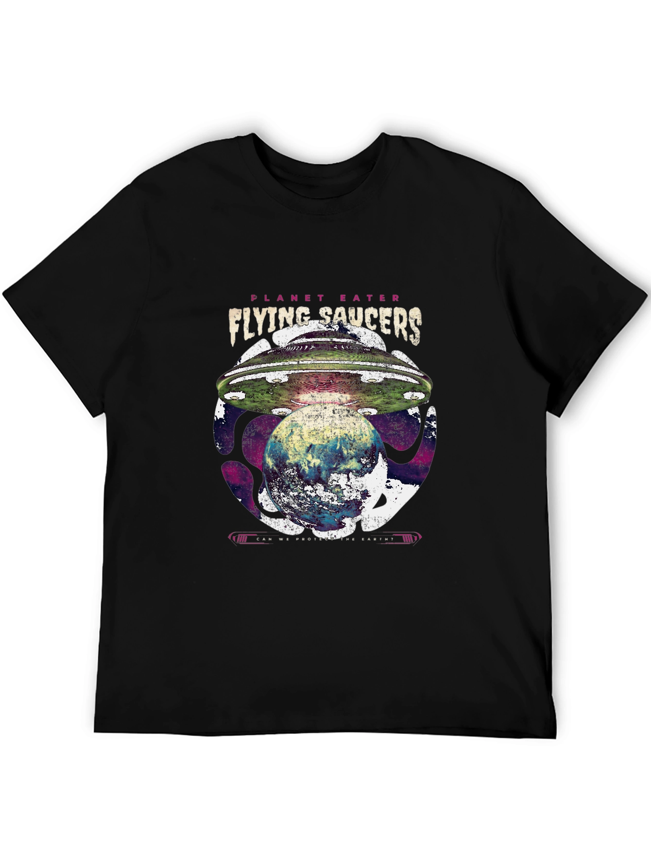 Planet Eater UFO T-Shirt - Flying Saucers Graphic Tee