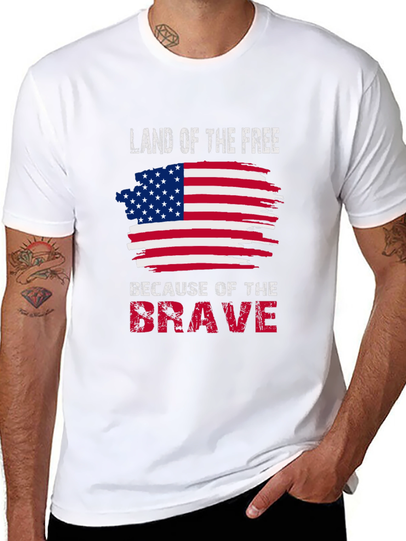 Land of the Free Patriotic T-Shirt