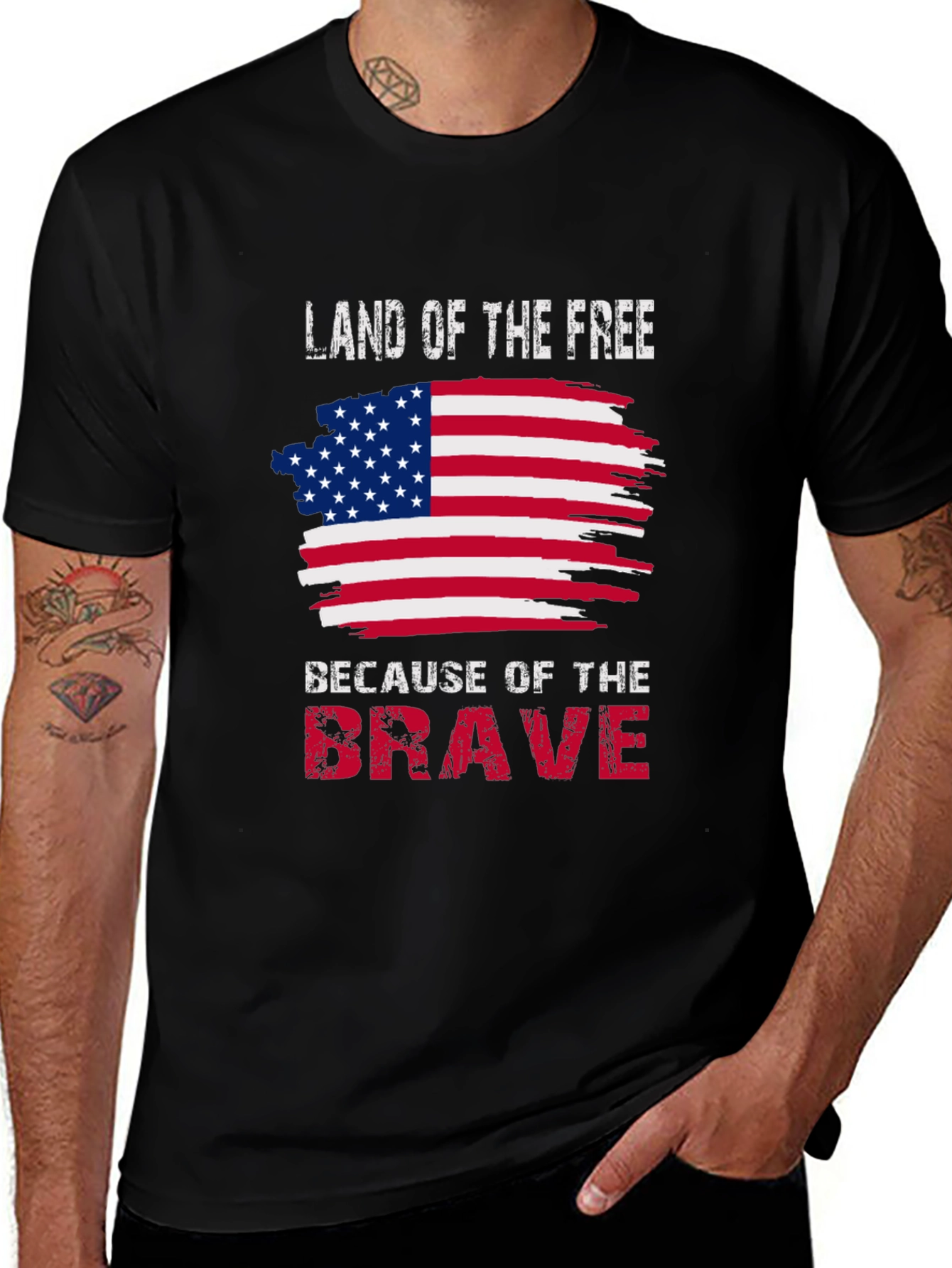 Land of the Free Patriotic T-Shirt