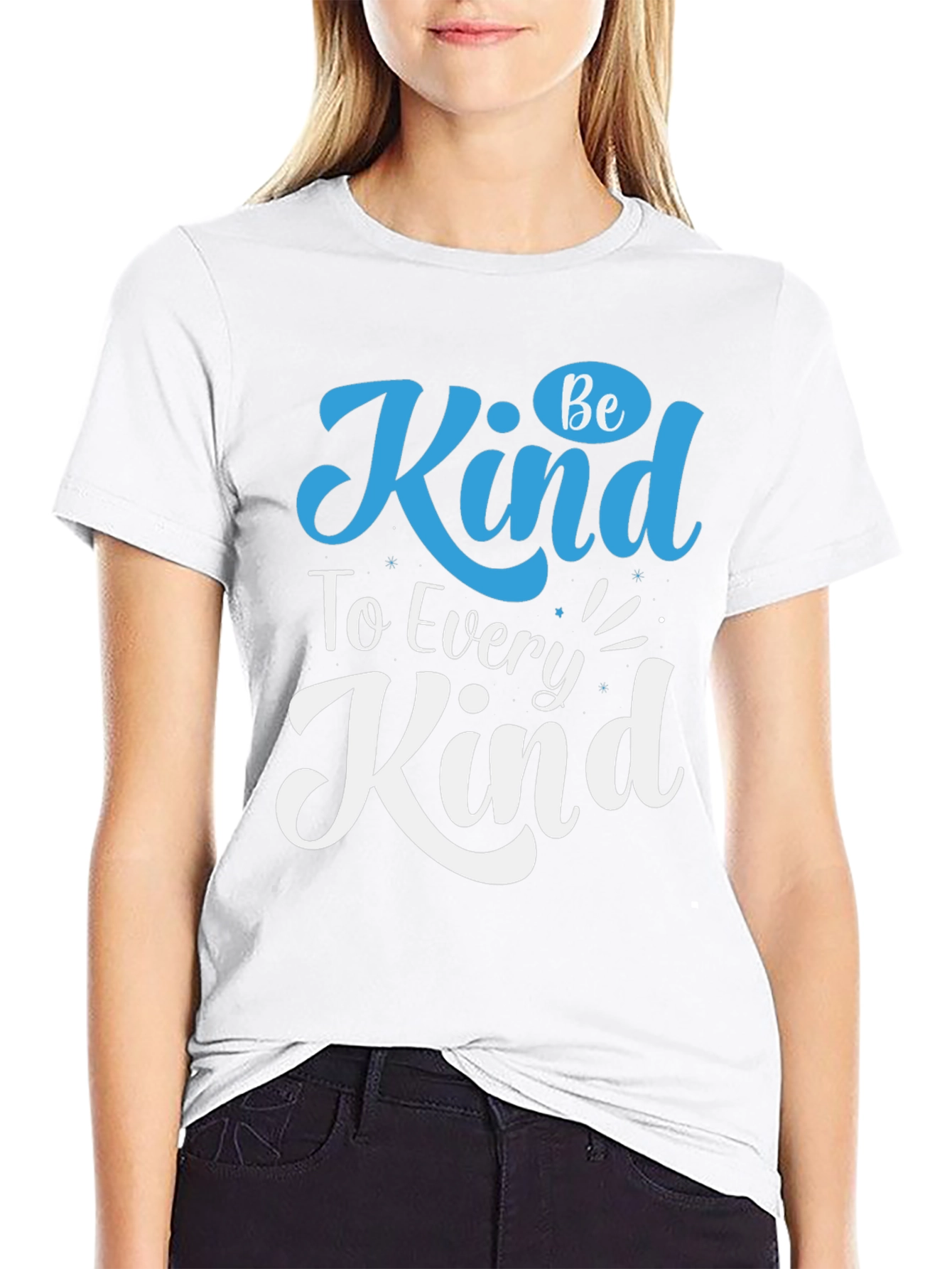 Be Kind T-Shirt - Graphic Print Cotton Tee