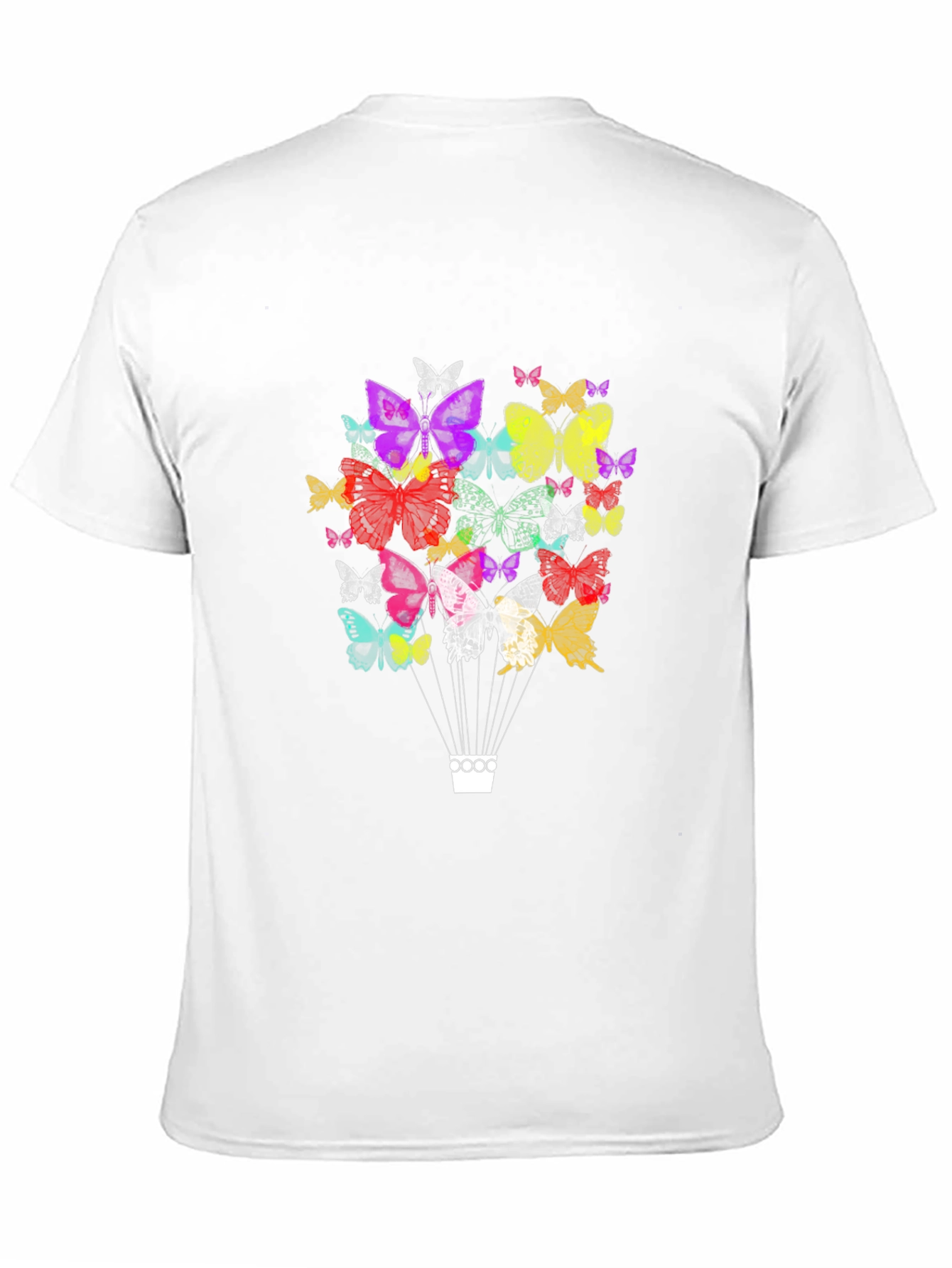 Butterfly Balloon Graphic Tee - Casual Comfort