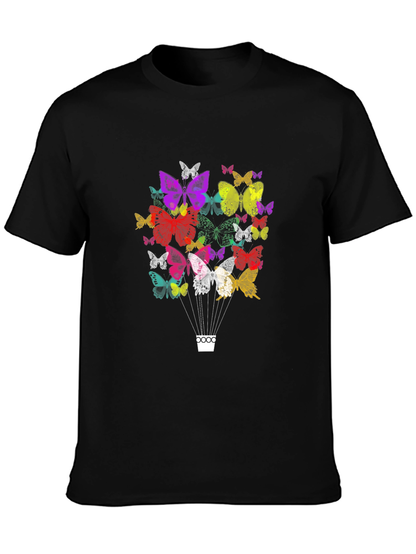 Butterfly Balloon Graphic Tee - Casual Comfort