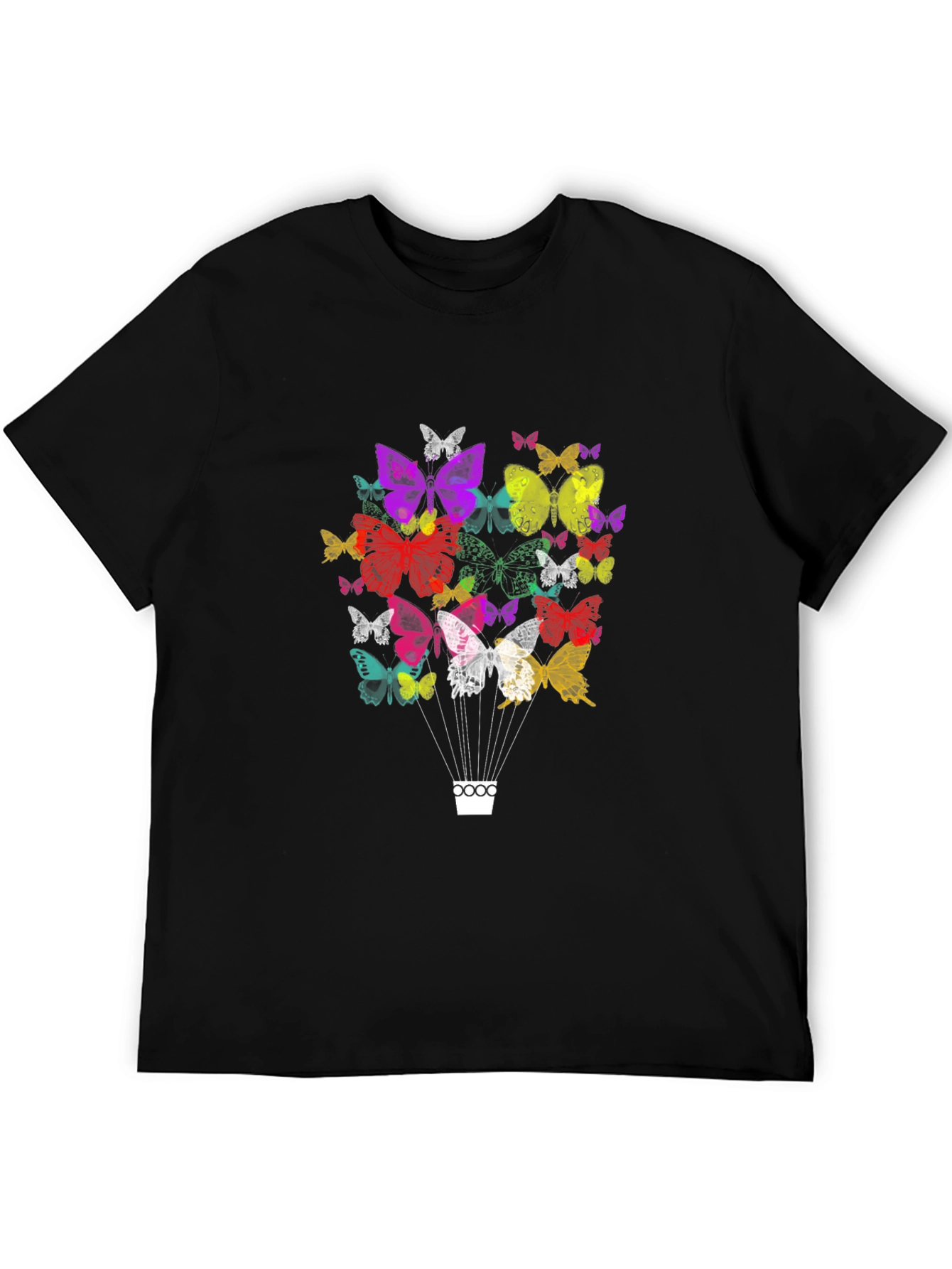 Butterfly Balloon Graphic Tee - Casual Comfort