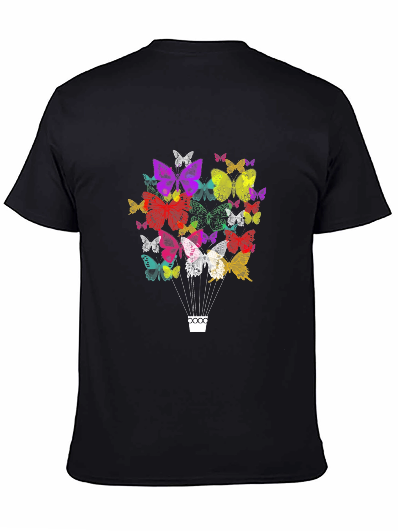 Butterfly Balloon Graphic Tee - Casual Comfort
