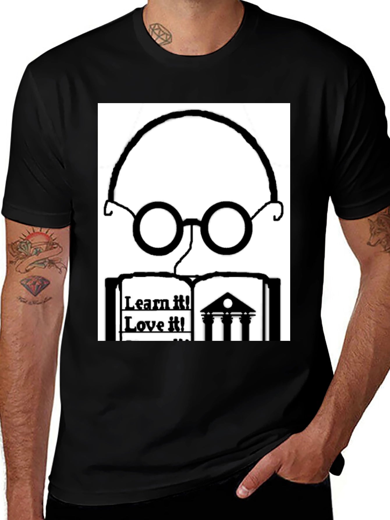 Learn & Love It Black T-Shirt