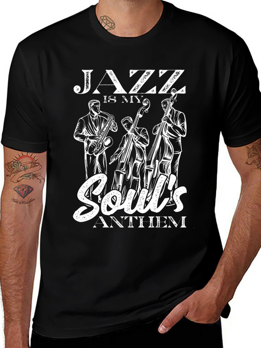 Jazz Souls Anthem Graphic Tee - Classic Black T-Shirt