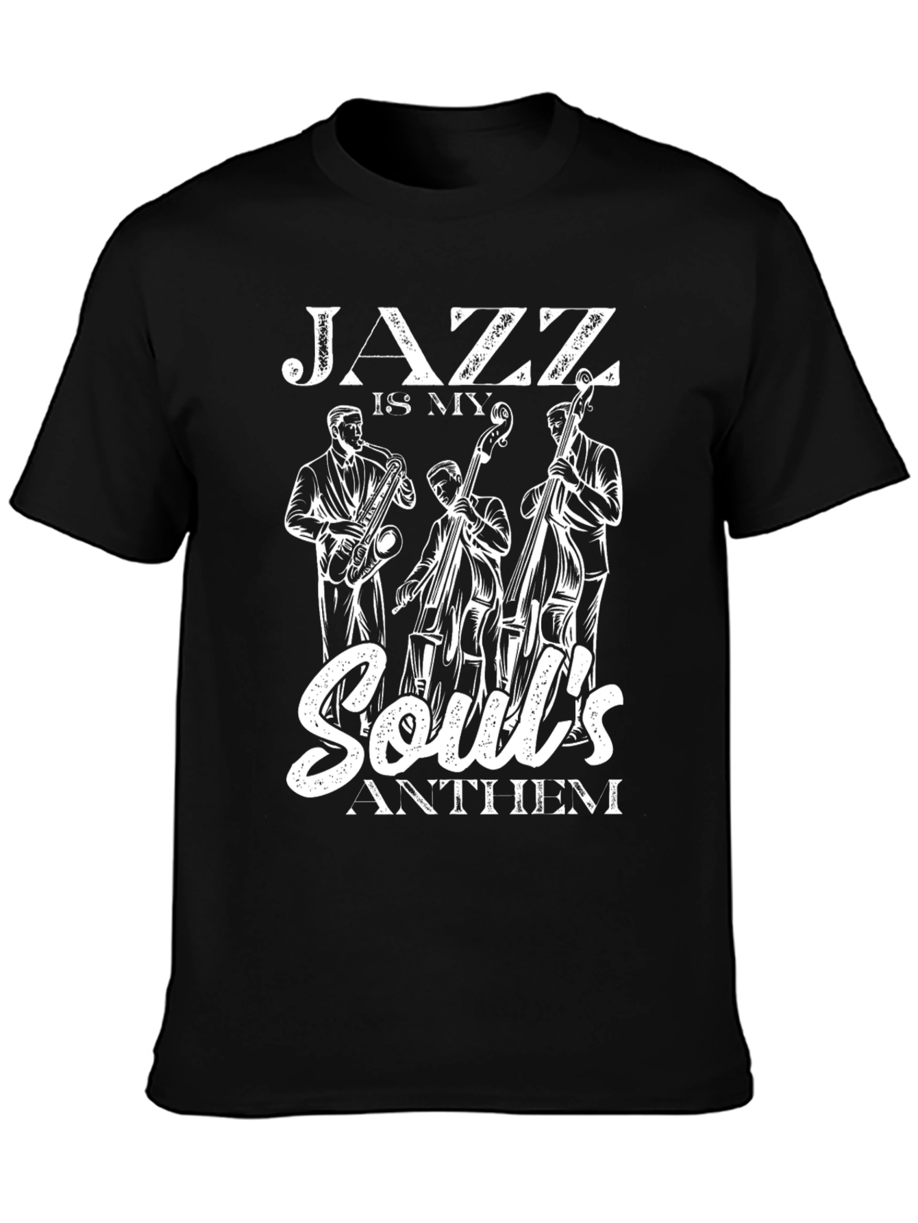 Jazz Souls Anthem Graphic Tee - Classic Black T-Shirt