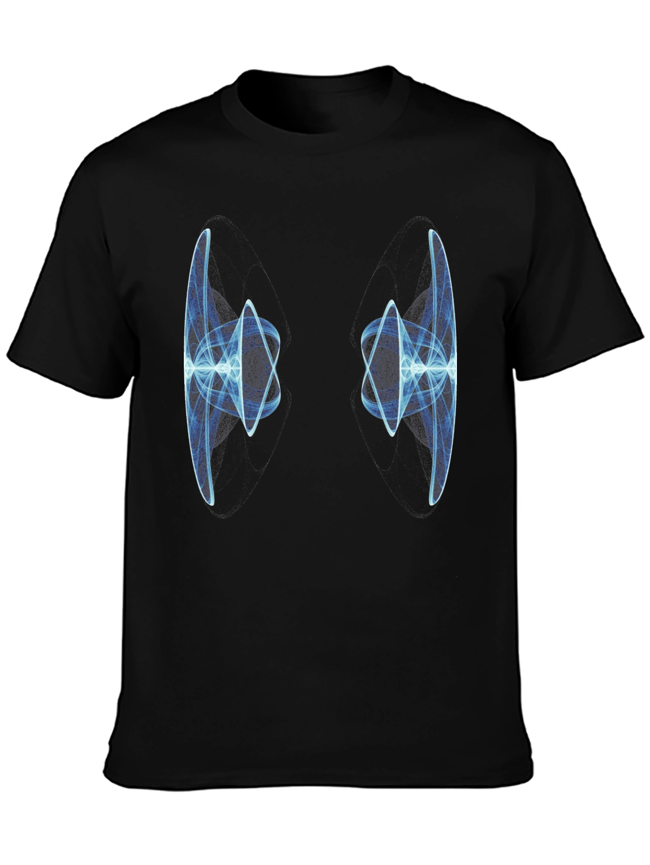 Abstract Light Design Black T-Shirt