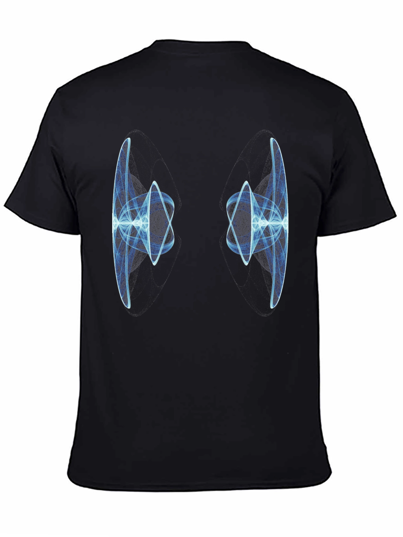 Abstract Light Design Black T-Shirt