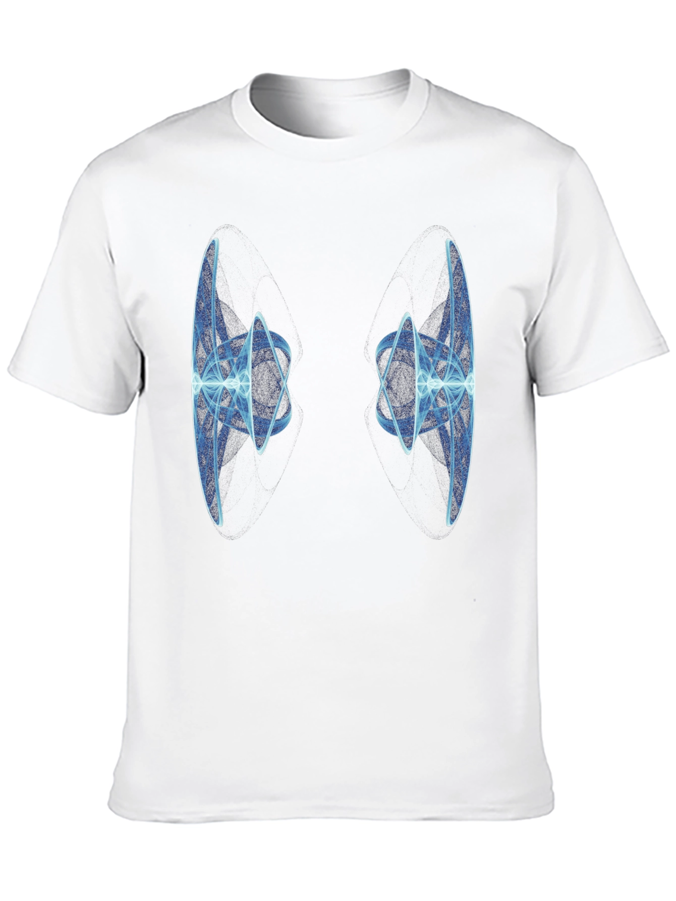Abstract Light Design Black T-Shirt