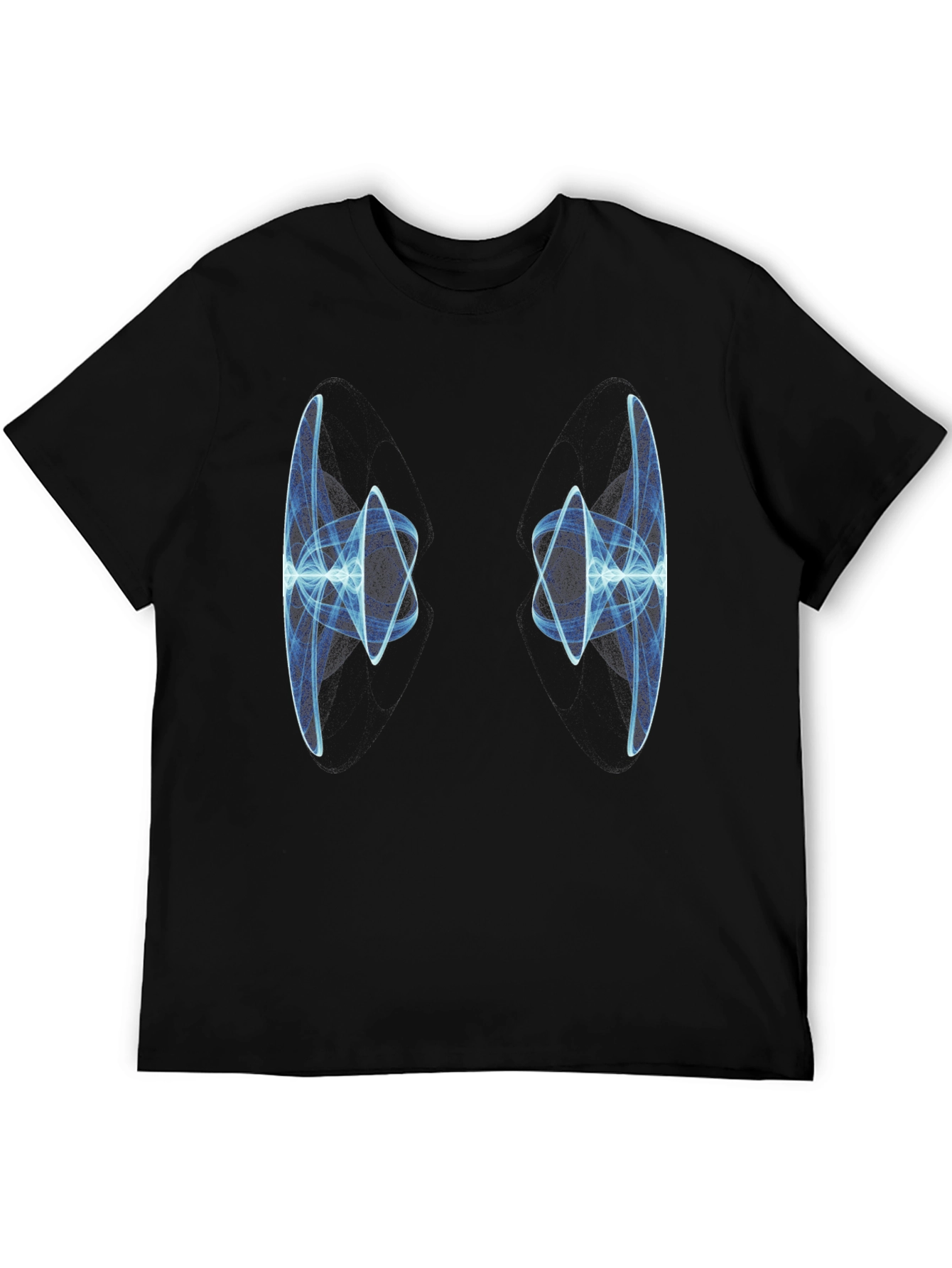 Abstract Light Design Black T-Shirt