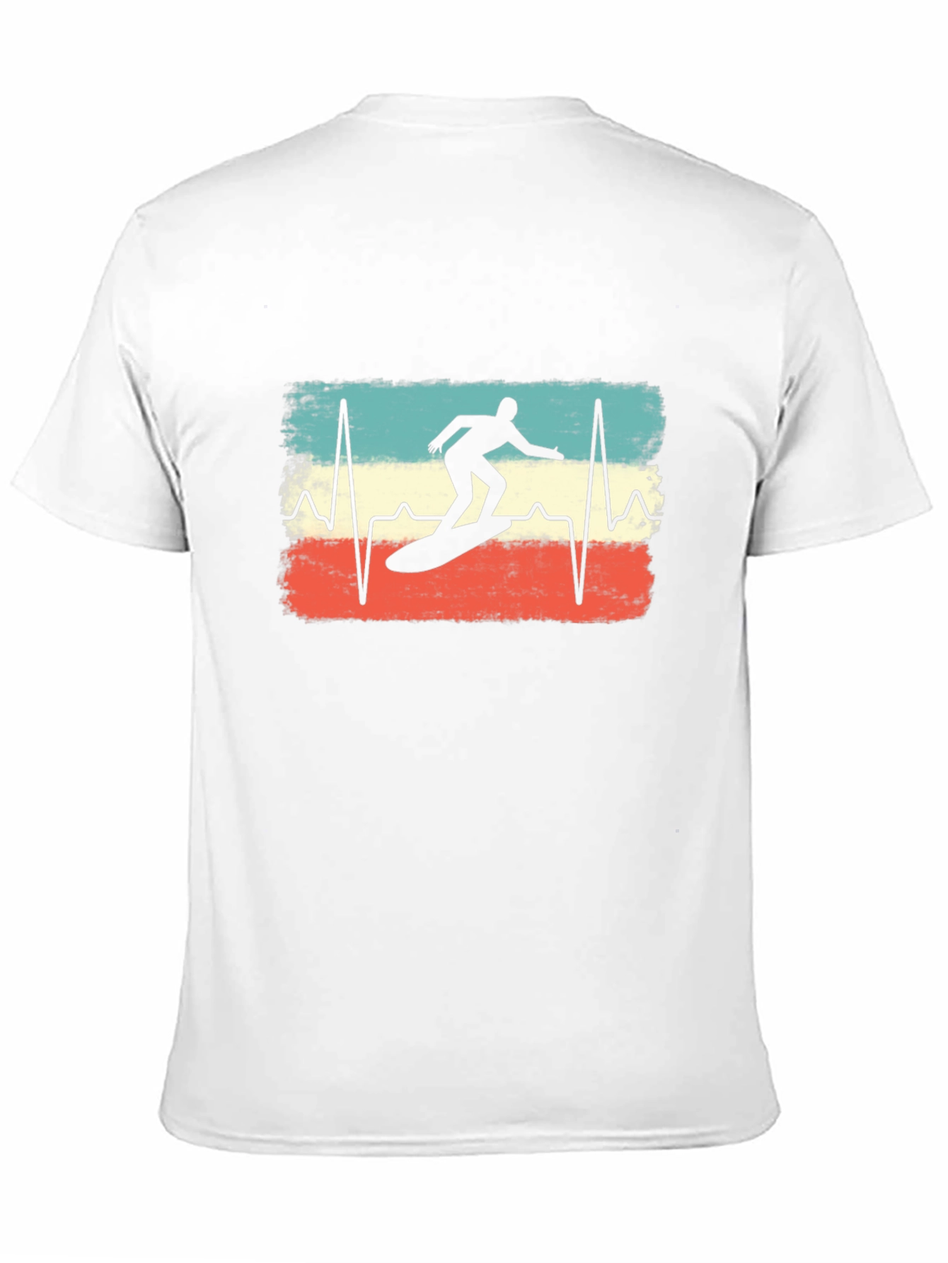 Retro Surfer Heartbeat T-Shirt