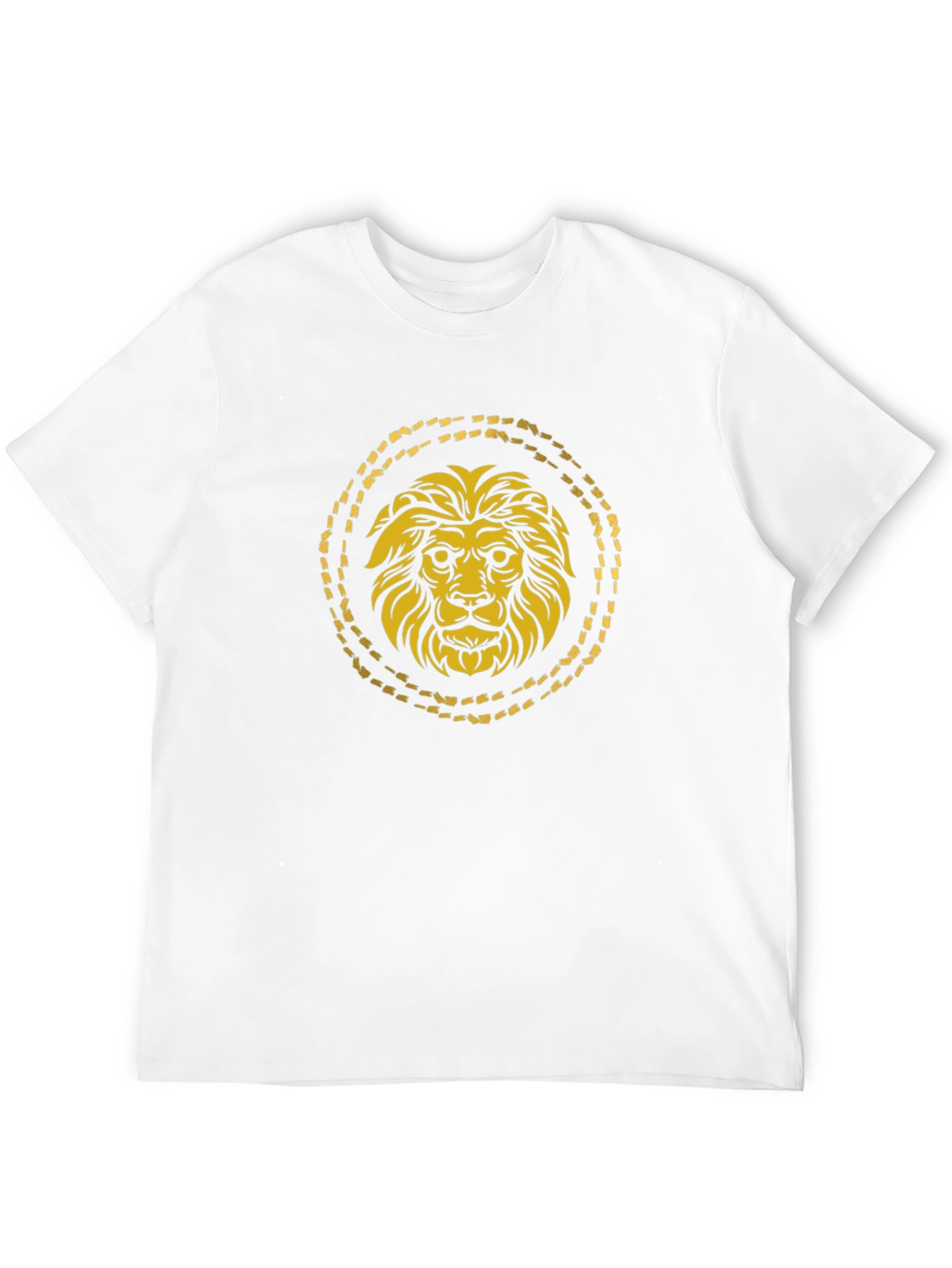 Golden Lion Graphic Black T-Shirt