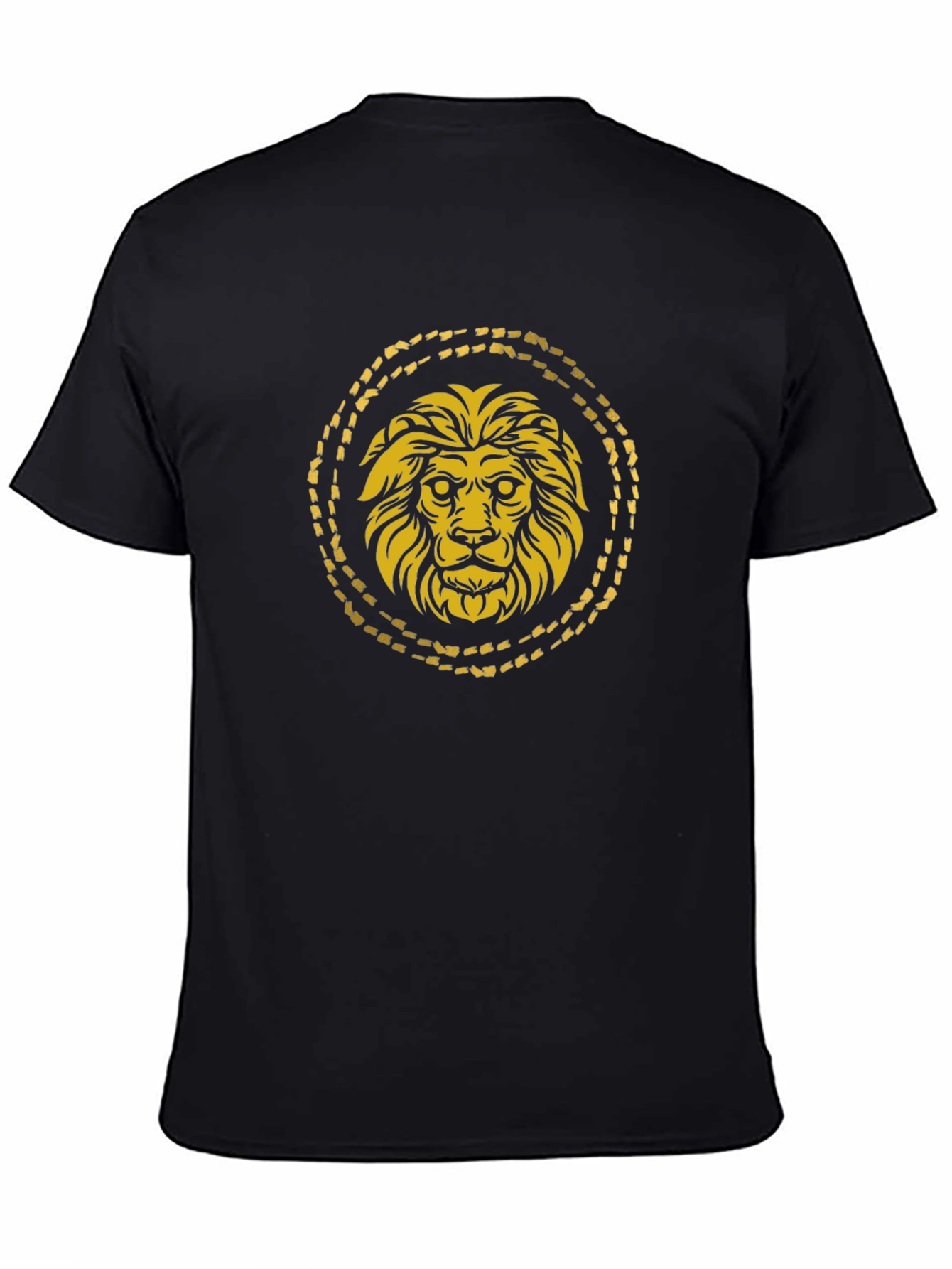 Golden Lion Graphic Black T-Shirt