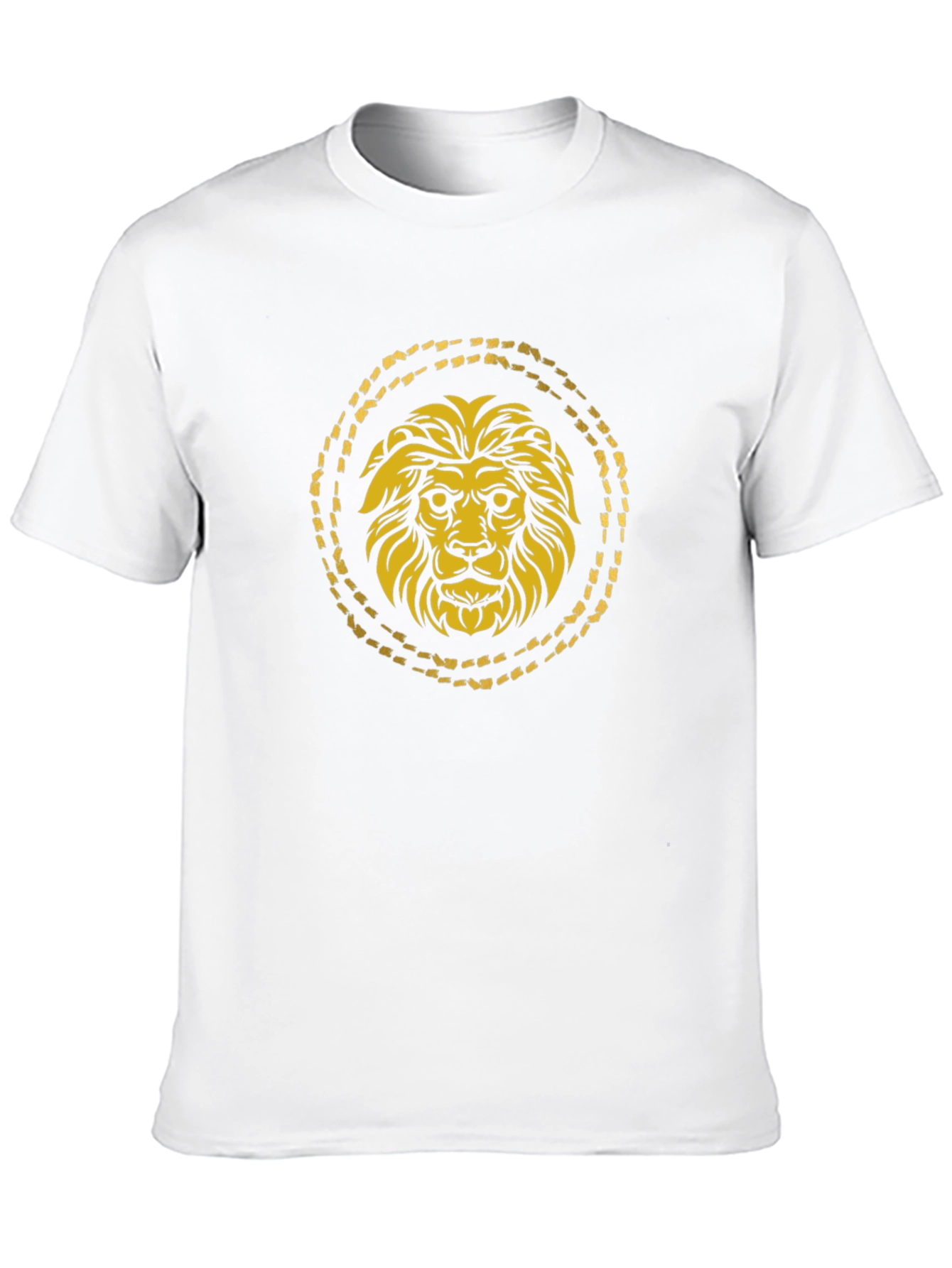 Golden Lion Graphic Black T-Shirt