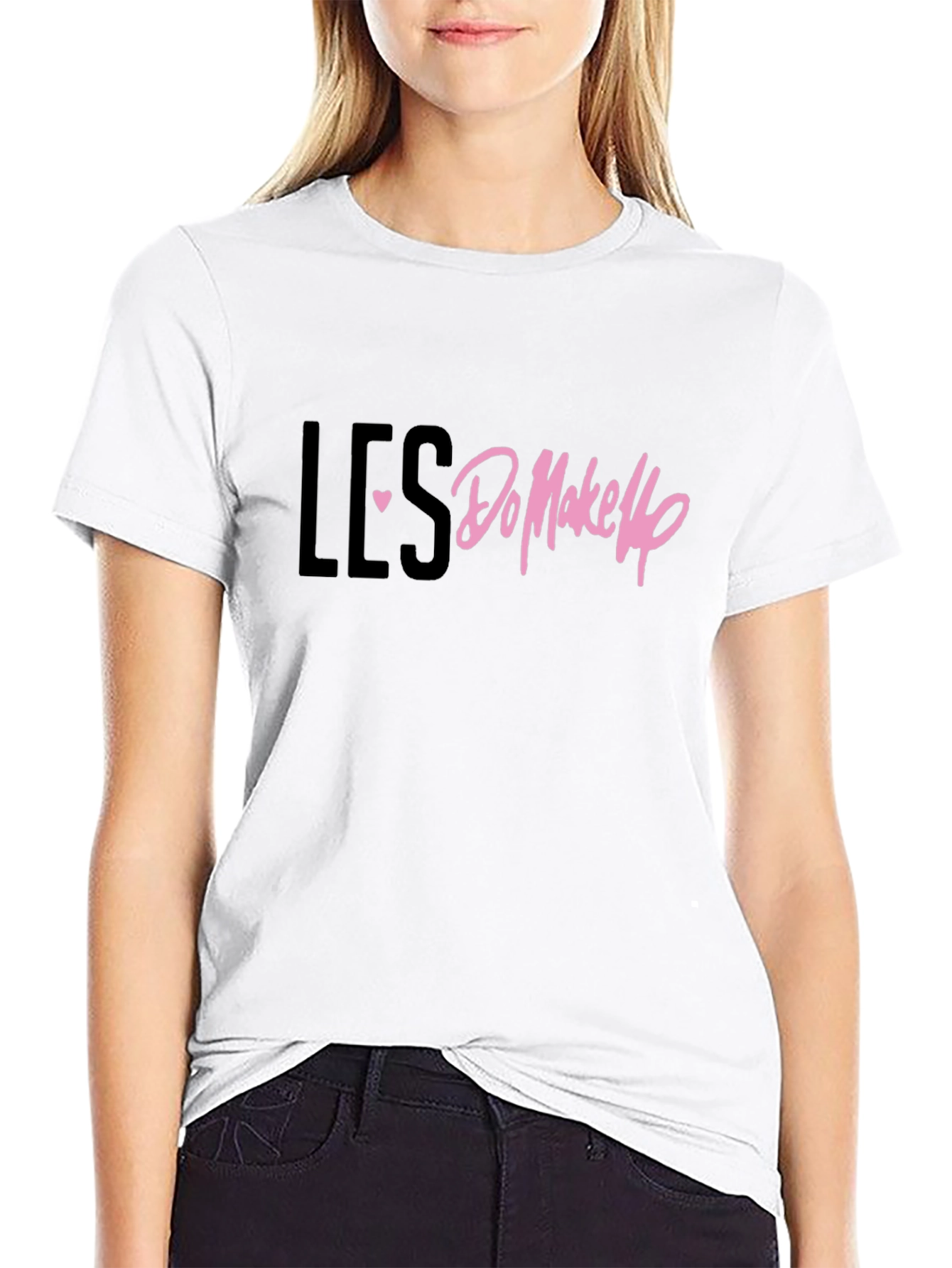 LES <3 Do MakeUp Black T-Shirt