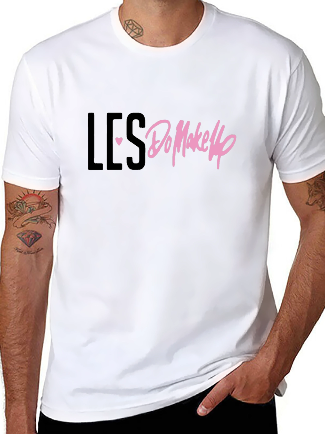 LES <3 Do MakeUp Black T-Shirt