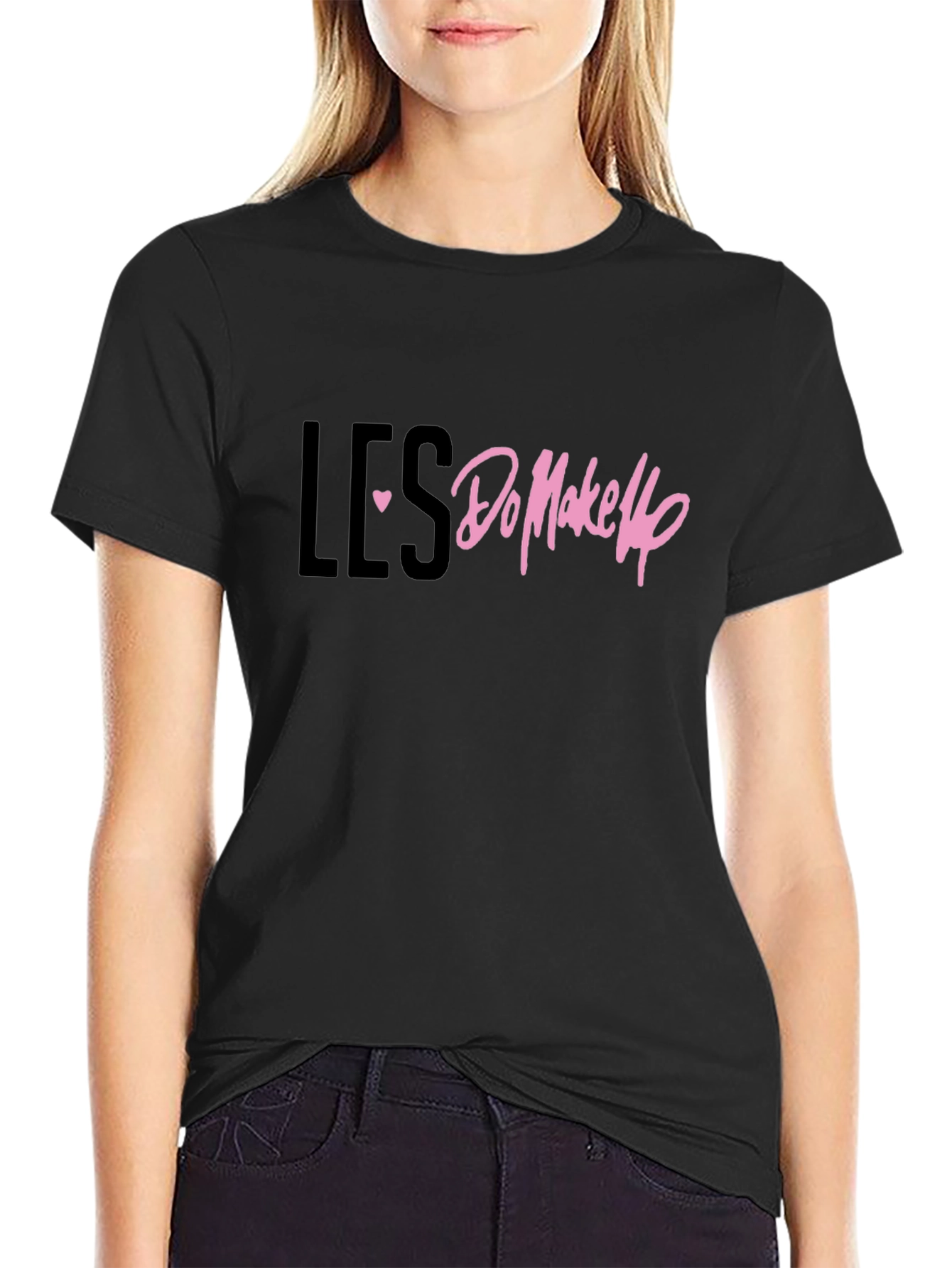 LES <3 Do MakeUp Black T-Shirt