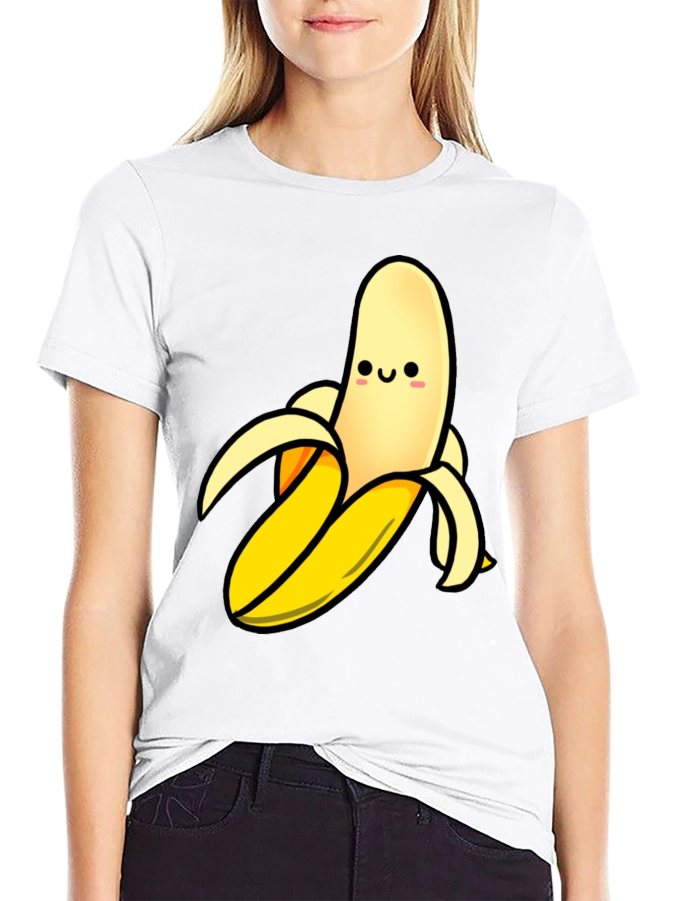 Cute Banana Graphic Print Mens T-Shirt