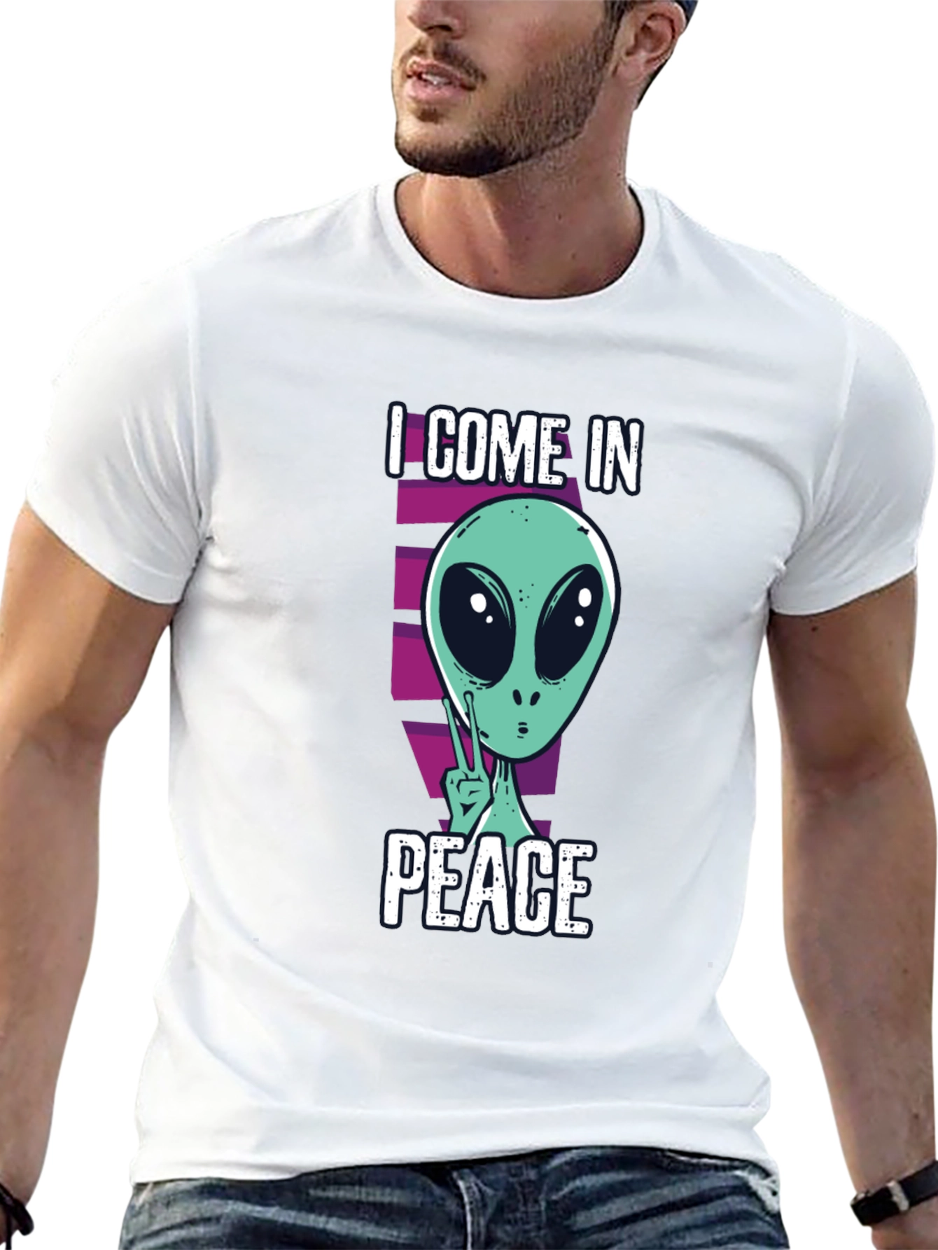 I Come In Peace Alien T-Shirt