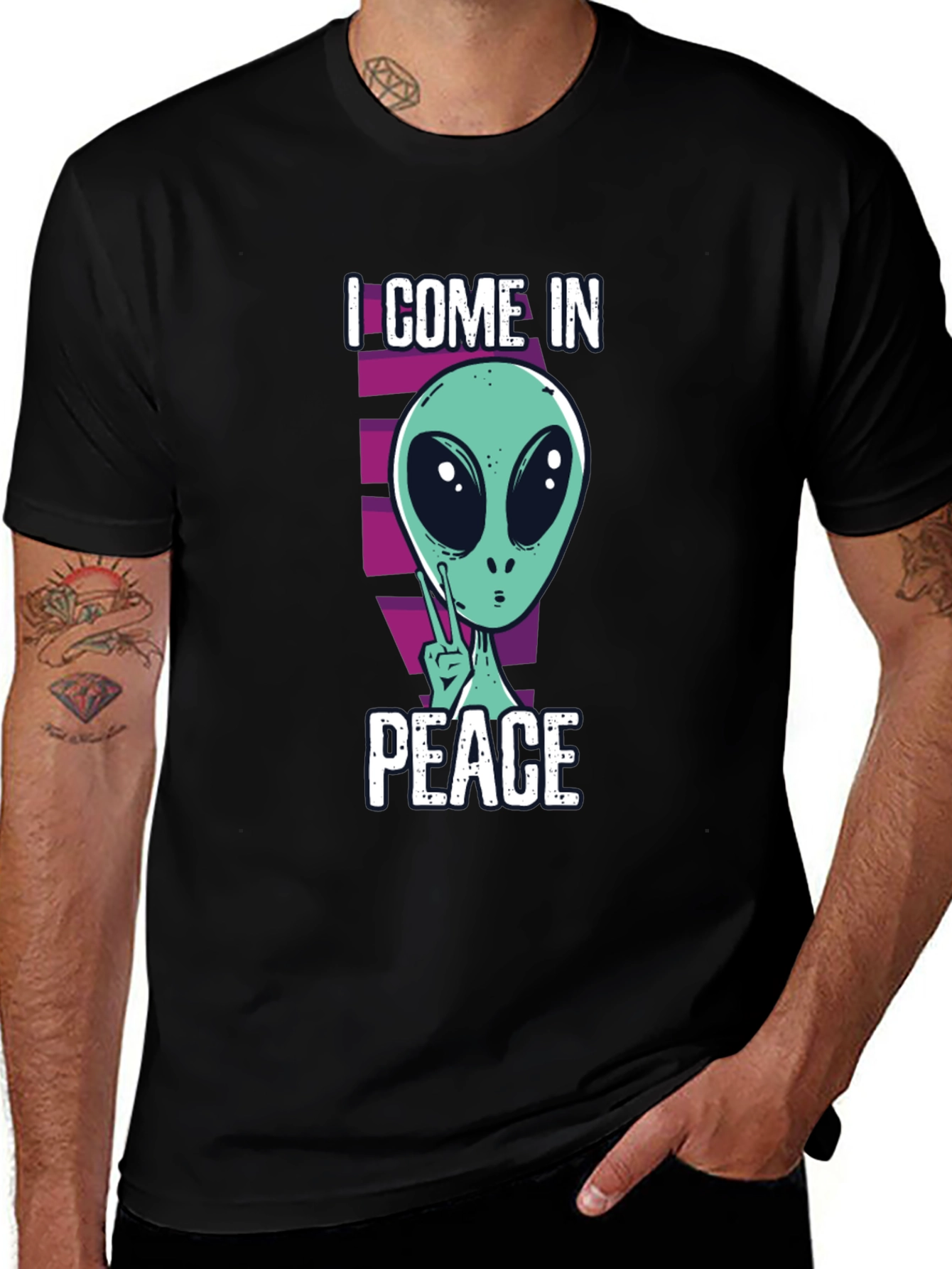 I Come In Peace Alien T-Shirt