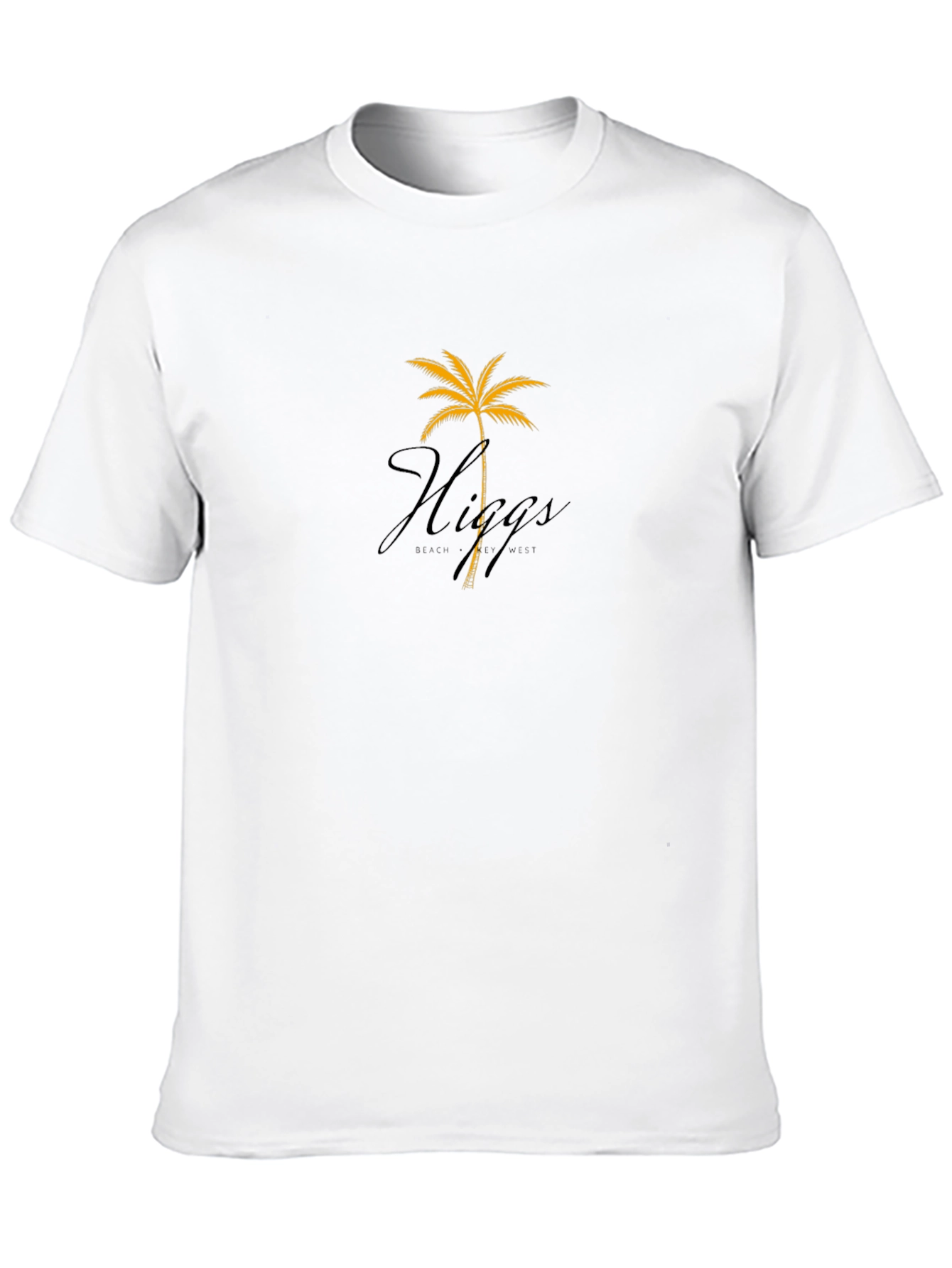 Higgs Beach West Palm Tree Black T-Shirt