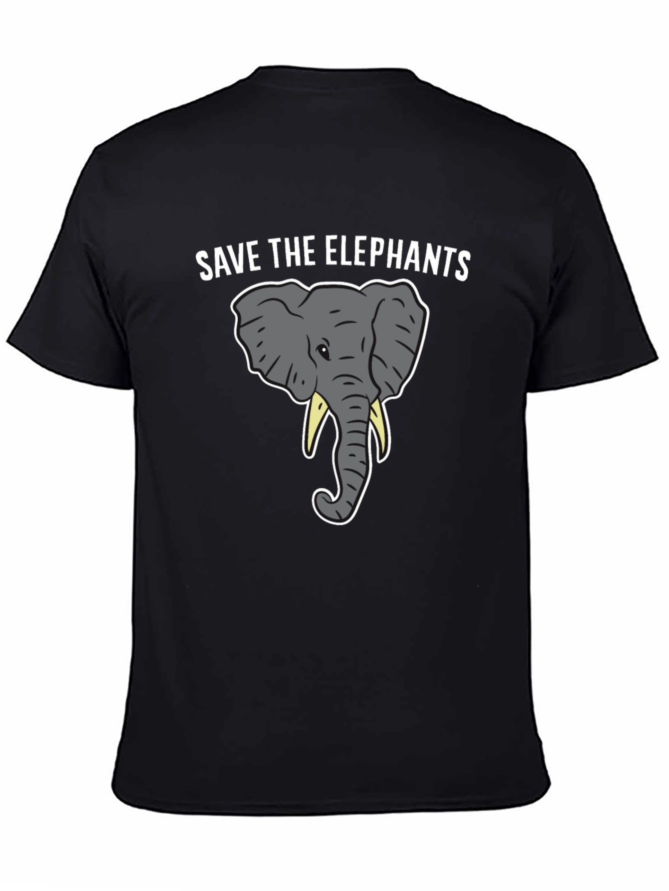 Save the Elephants Graphic Tee - Black