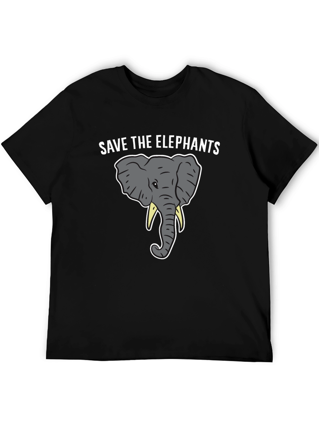 Save the Elephants Graphic Tee - Black