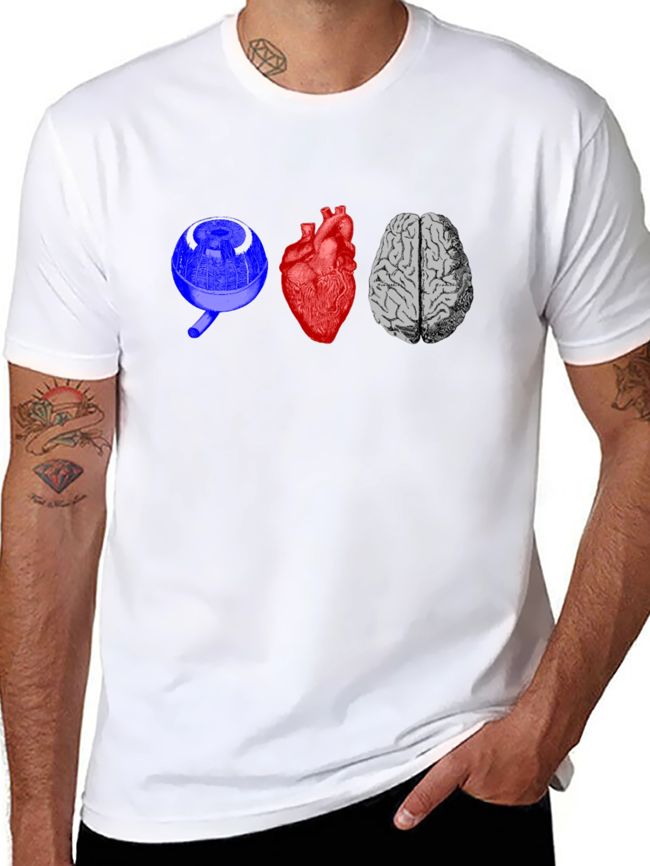 Eye Heart Brain Graphic Tee