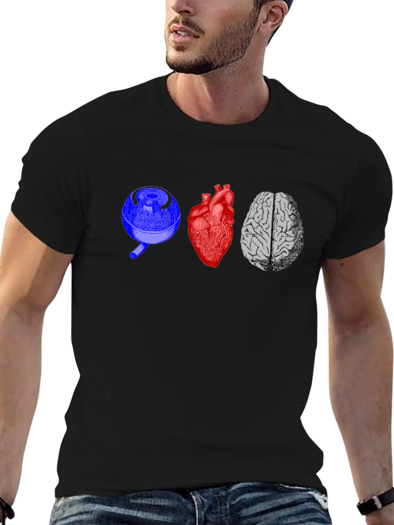 Eye Heart Brain Graphic Tee