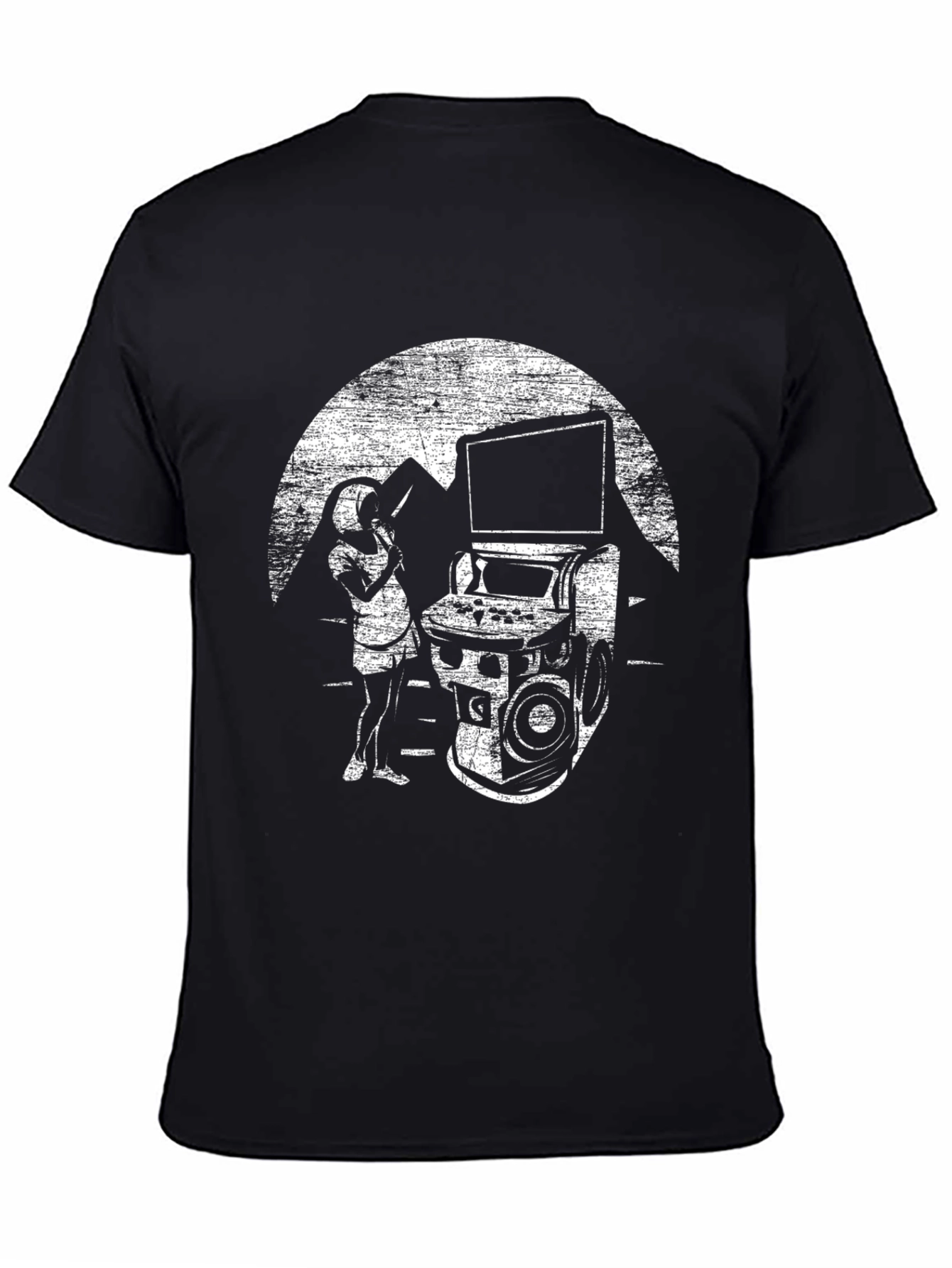 Retro Arcade Gamer T-Shirt - Black