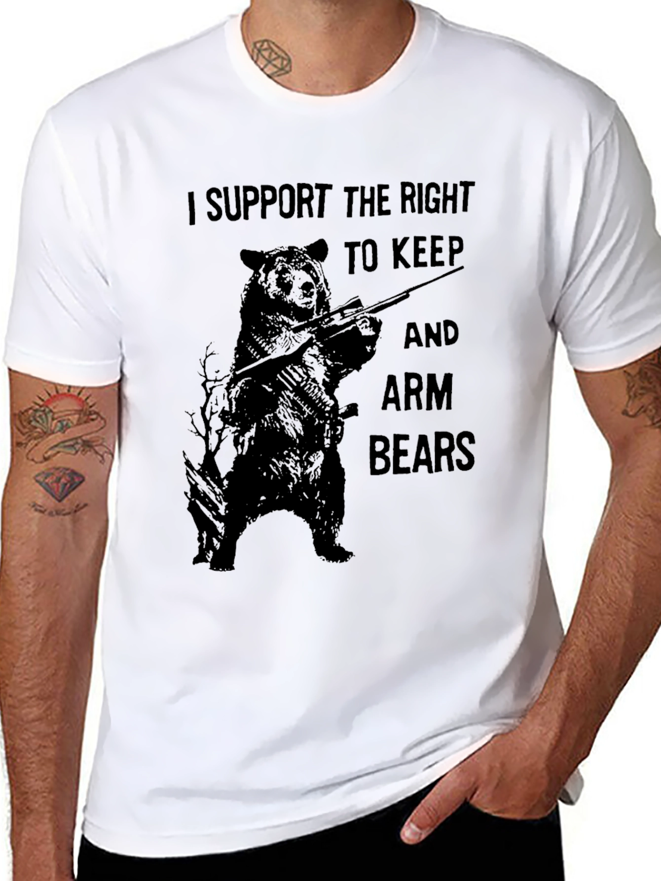 Arm Bears T-Shirt - Right to Keep