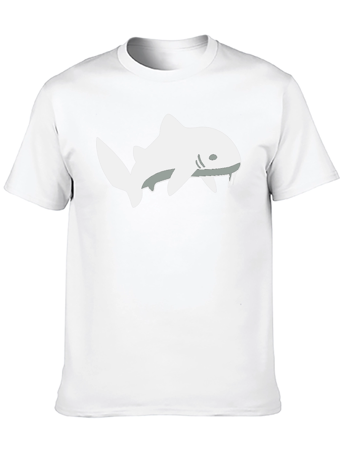 Shark Tooth T-Shirt - Black Cotton Tee