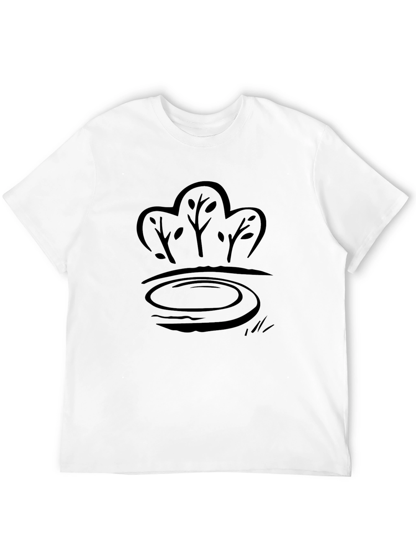 Nature Pond Graphic Tee - Casual Comfort