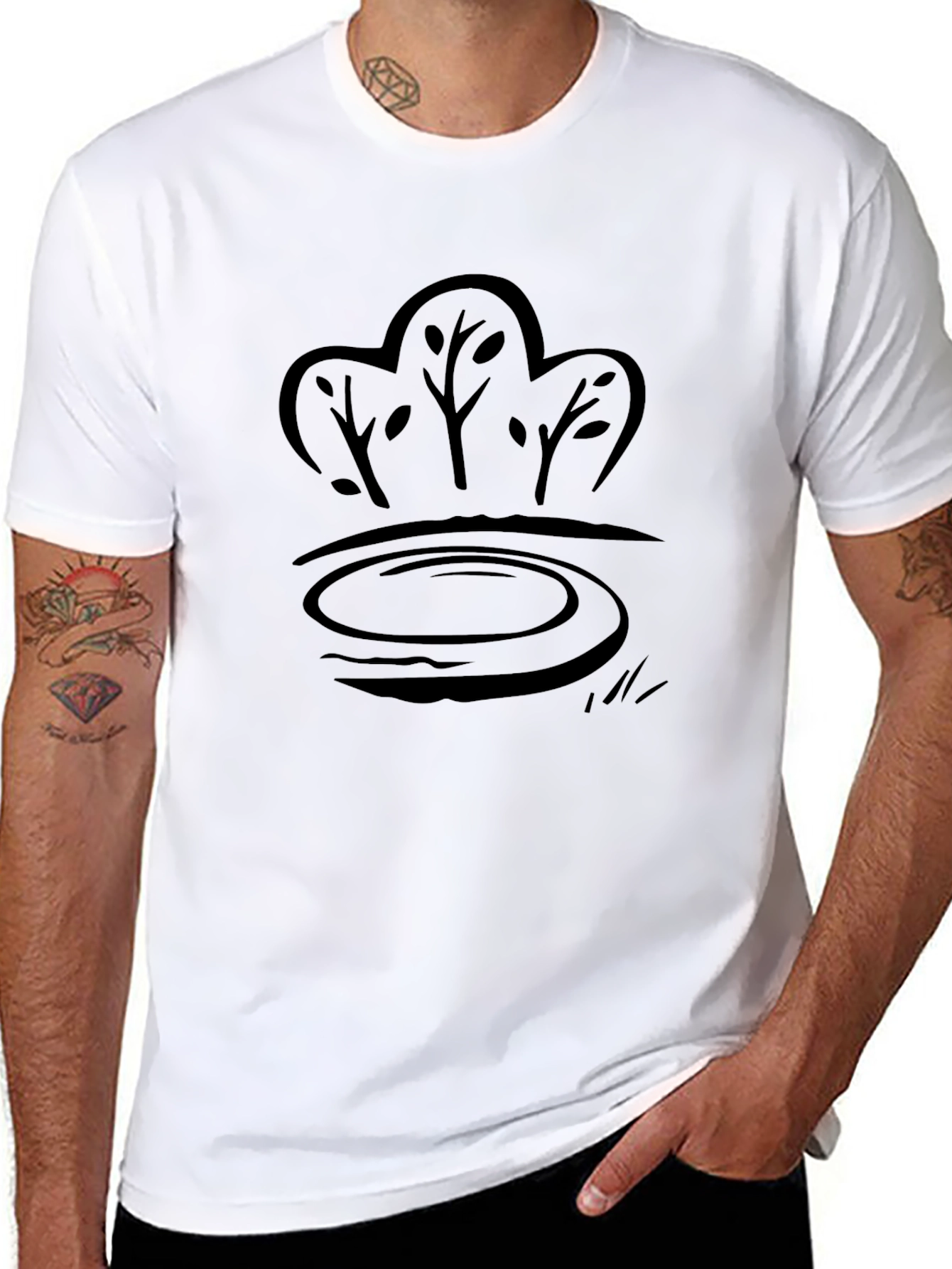 Nature Pond Graphic Tee - Casual Comfort