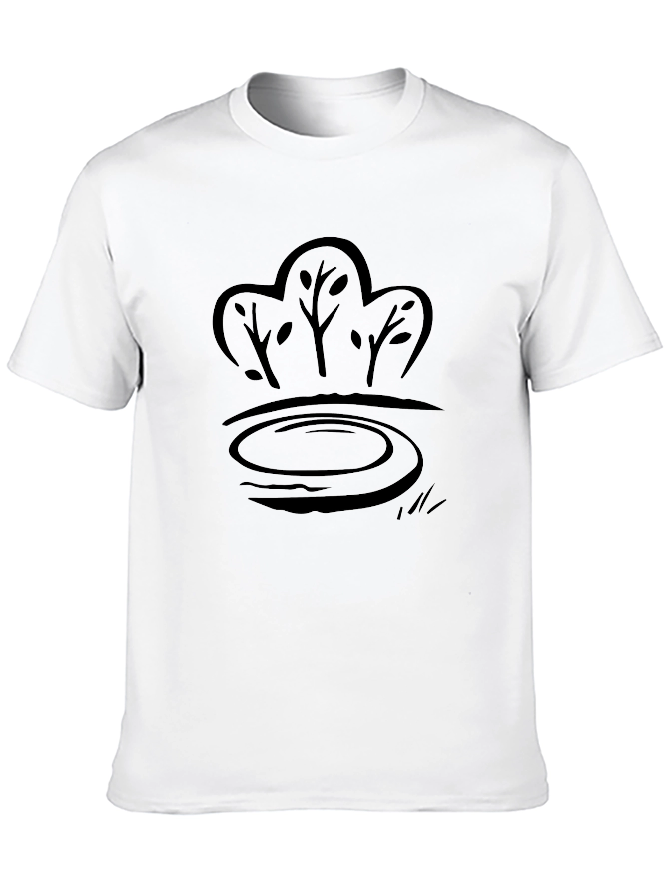 Nature Pond Graphic Tee - Casual Comfort