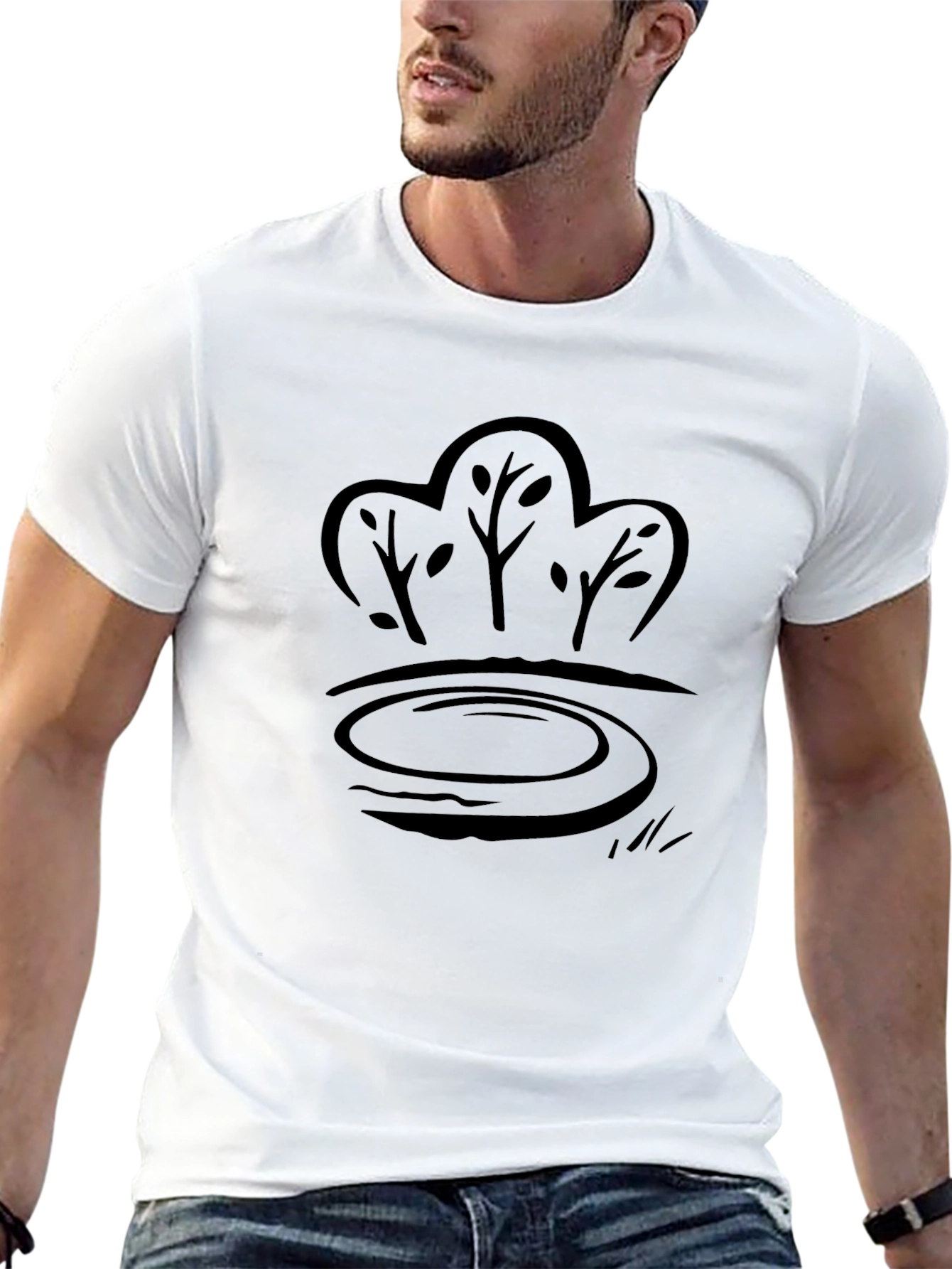 Nature Pond Graphic Tee - Casual Comfort