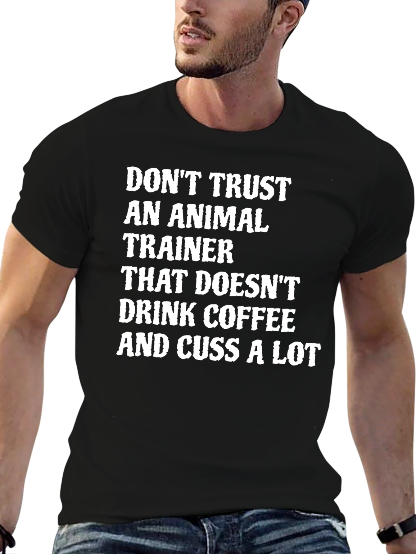Funny Animal Trainer Coffee Cussing T-Shirt