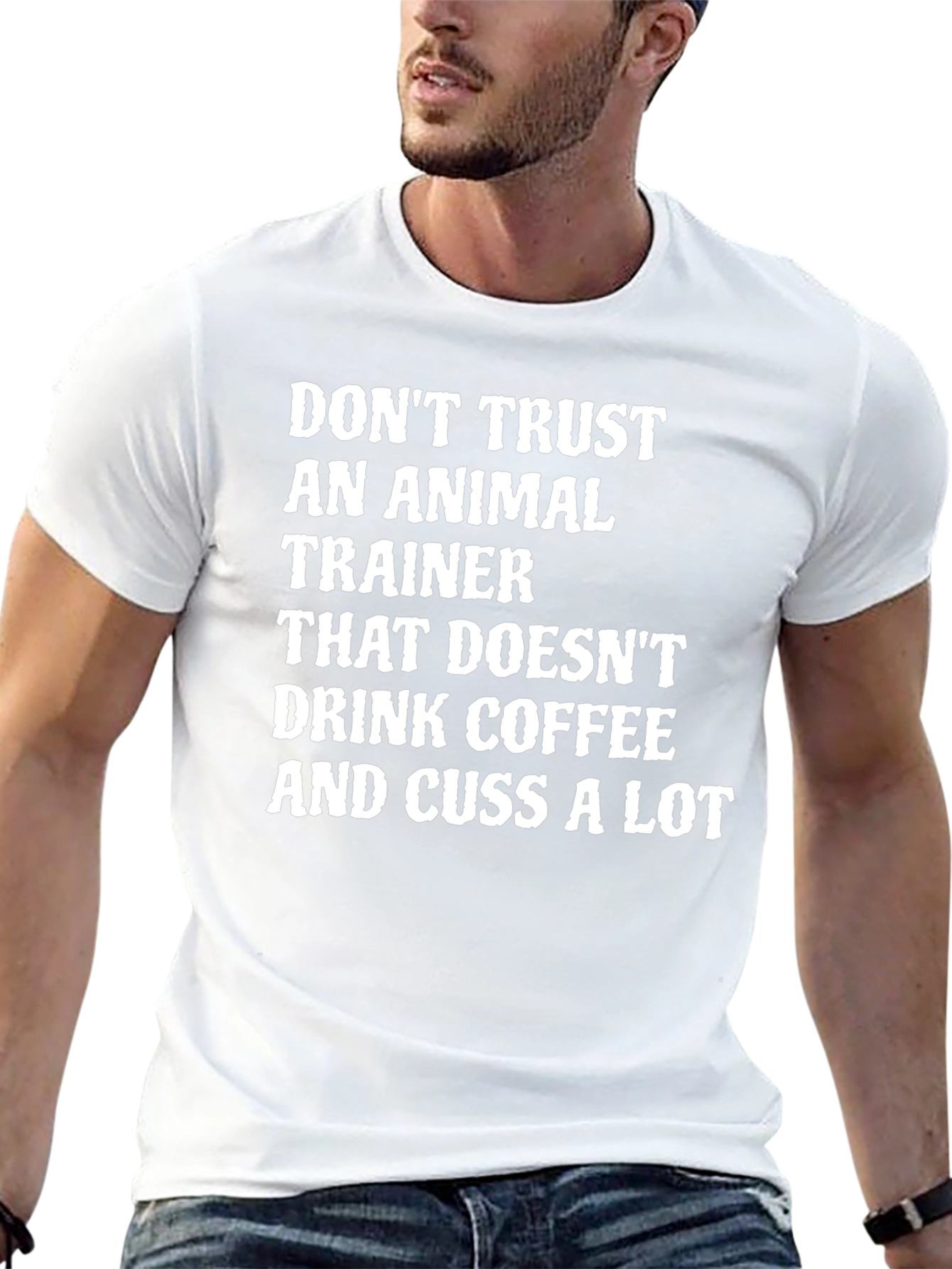 Funny Animal Trainer Coffee Cussing T-Shirt