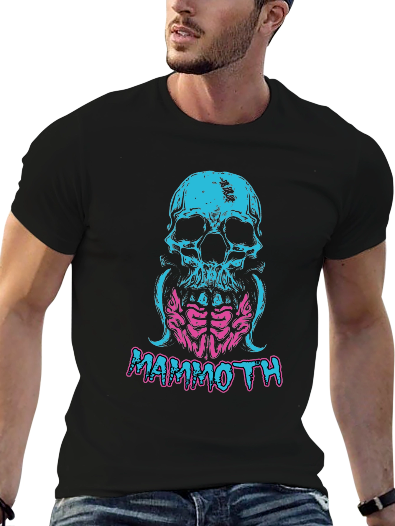 Mammoth Skull Graphic Tee - Cool T-Shirt