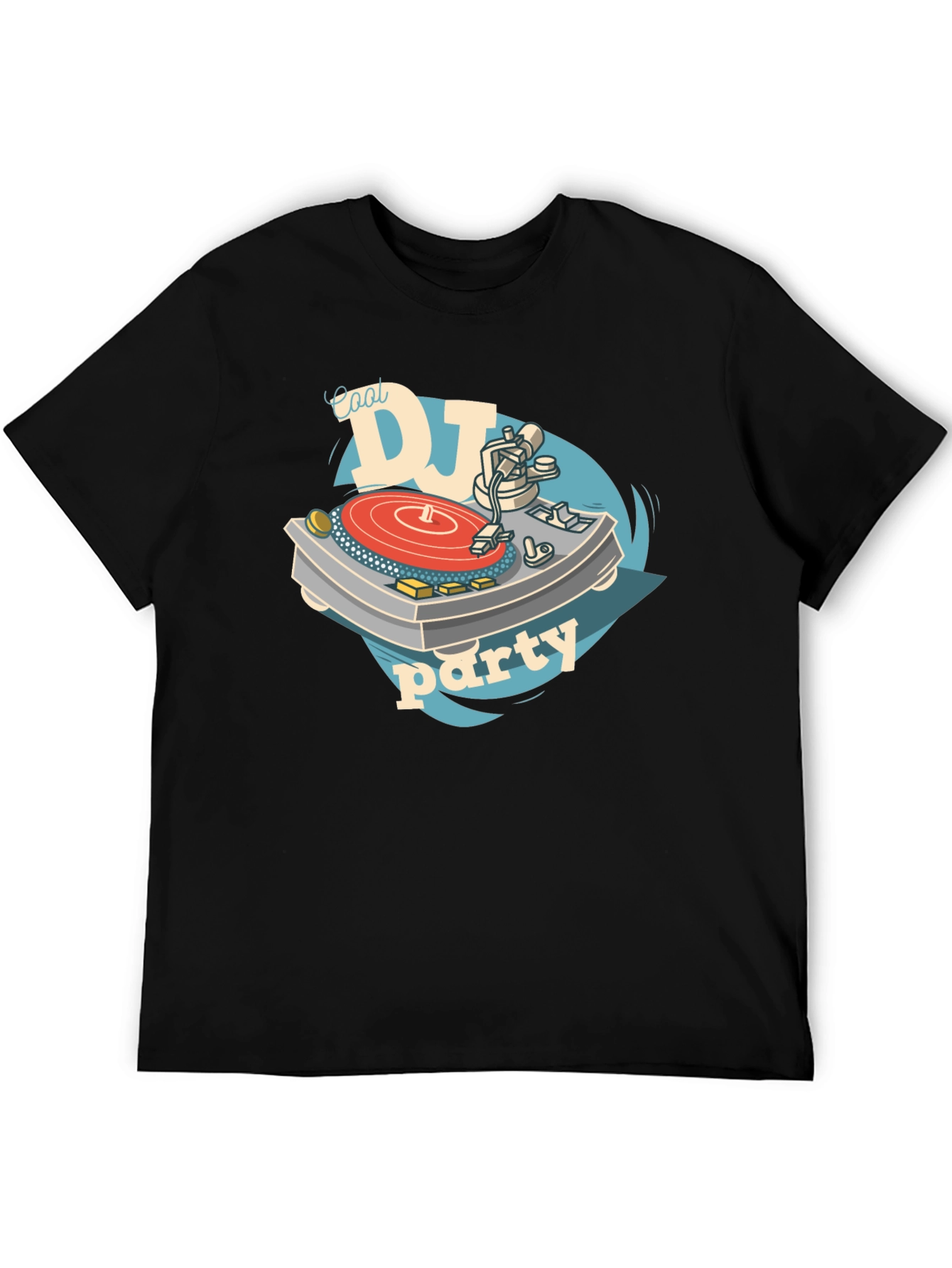 Cool DJ Party T-Shirt - Black