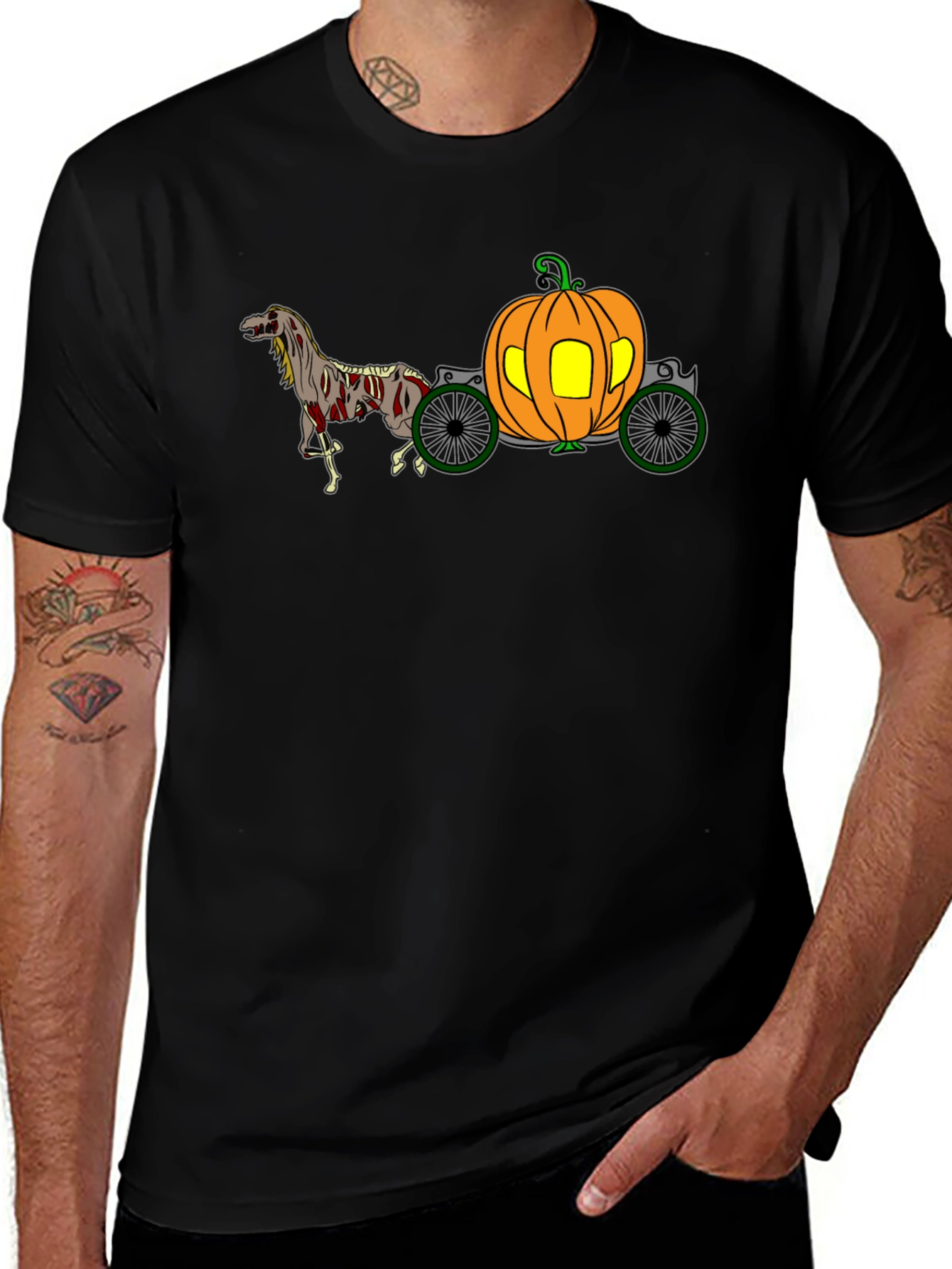 Pumpkin Carriage Halloween T-Shirt