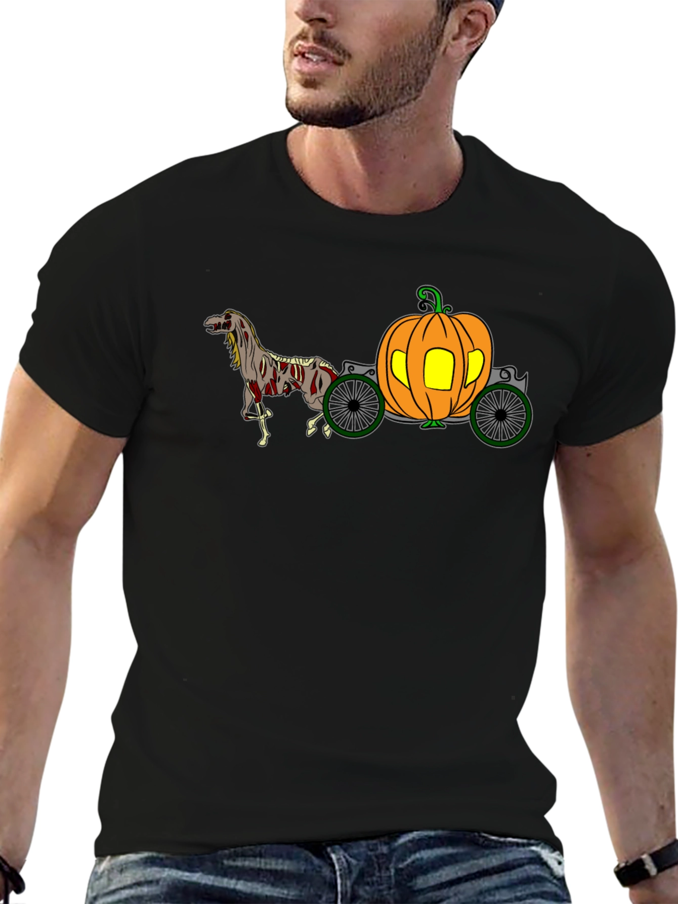 Pumpkin Carriage Halloween T-Shirt
