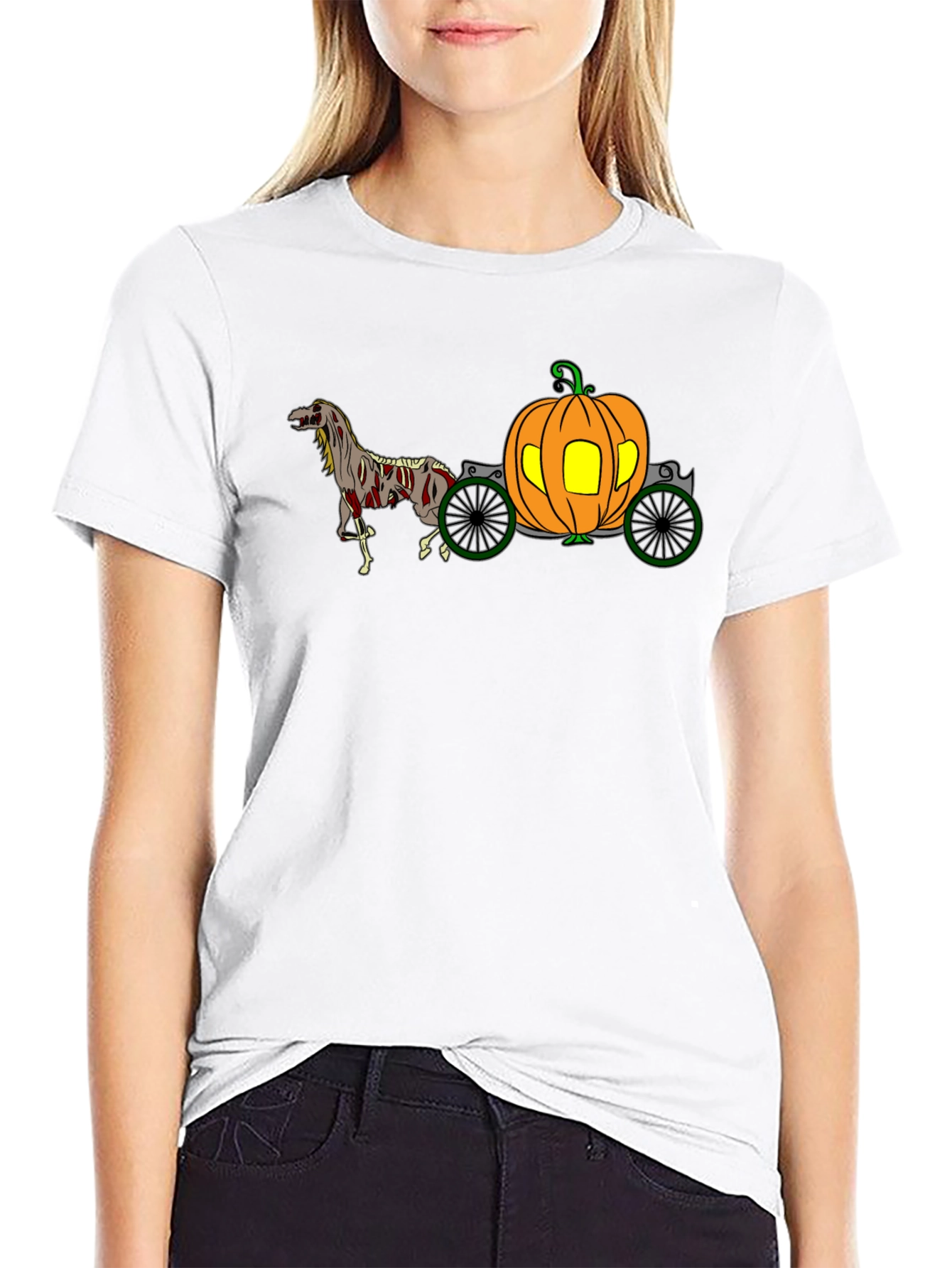 Pumpkin Carriage Halloween T-Shirt