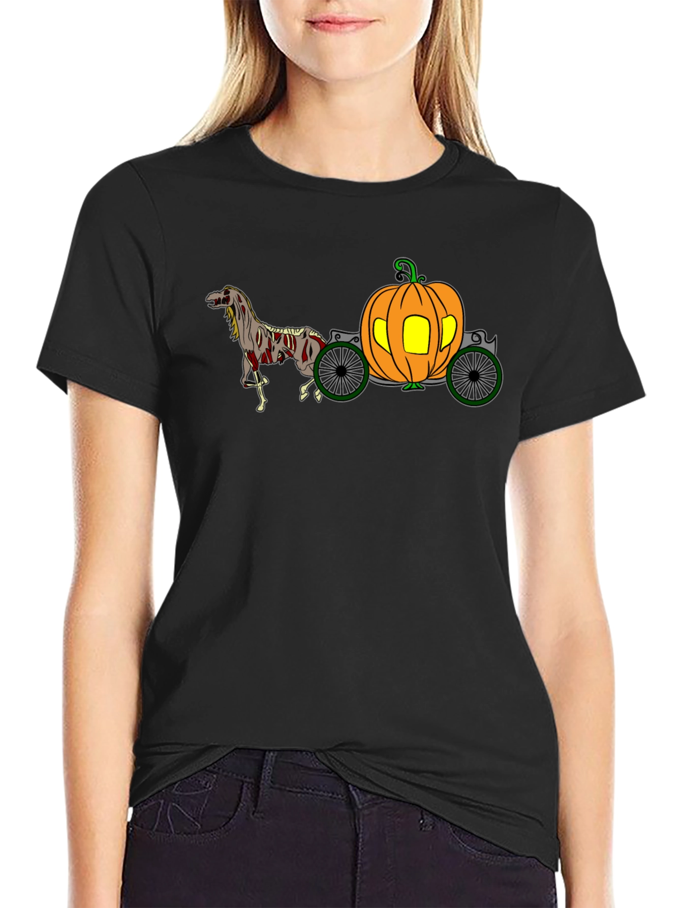 Pumpkin Carriage Halloween T-Shirt
