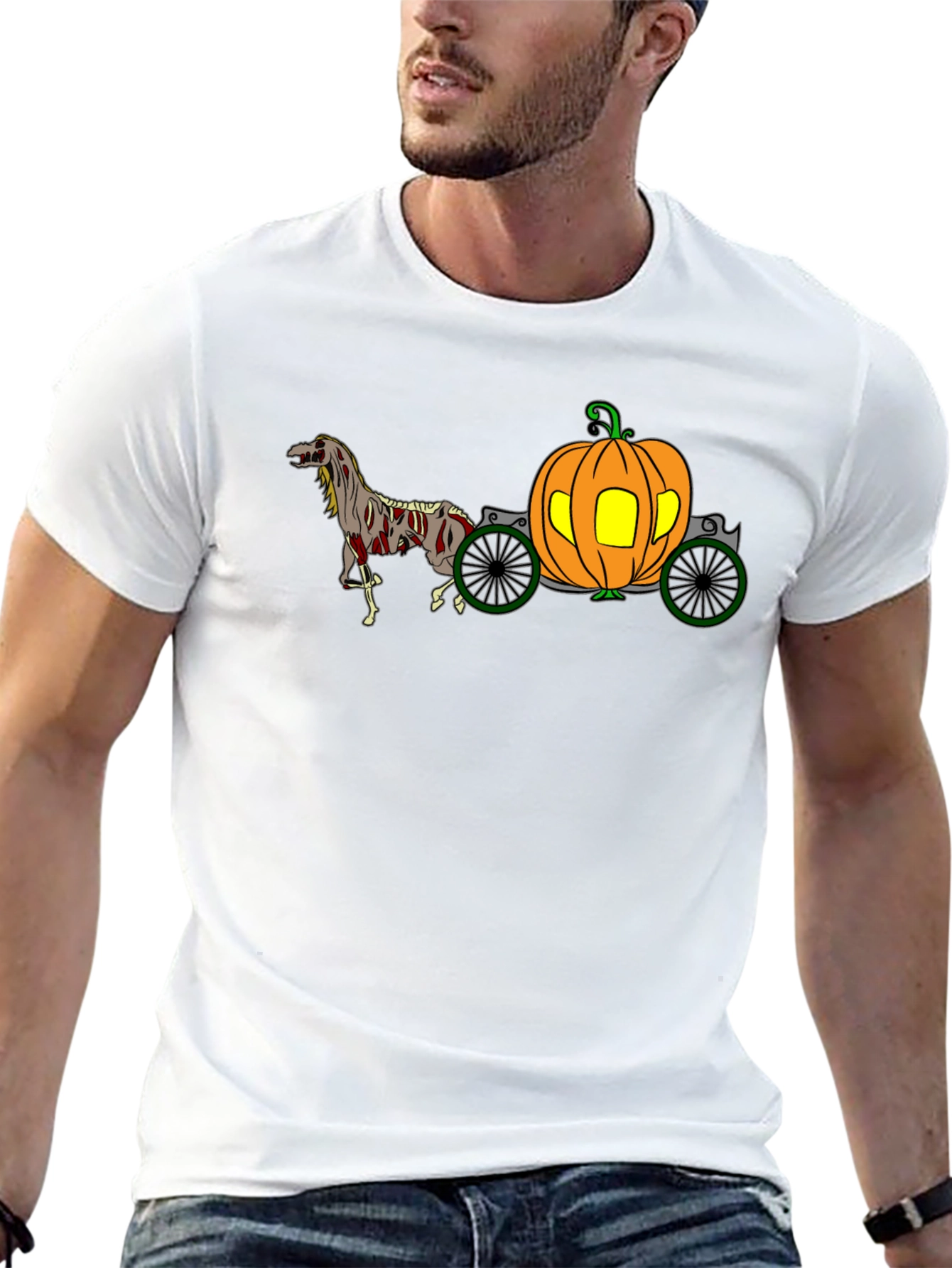 Pumpkin Carriage Halloween T-Shirt