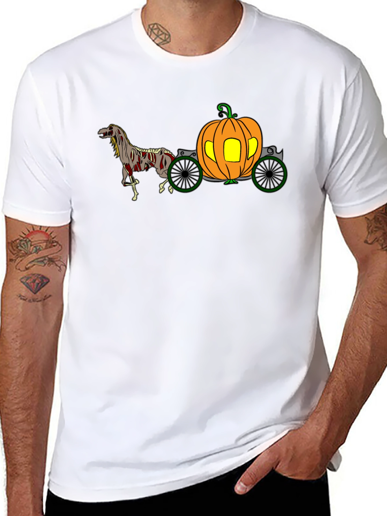 Pumpkin Carriage Halloween T-Shirt