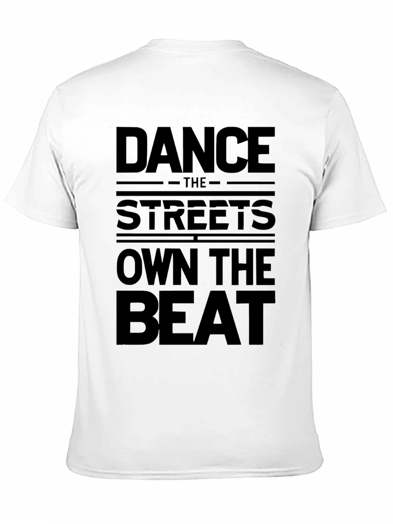 Dance The Streets Mens Black Graphic Tee